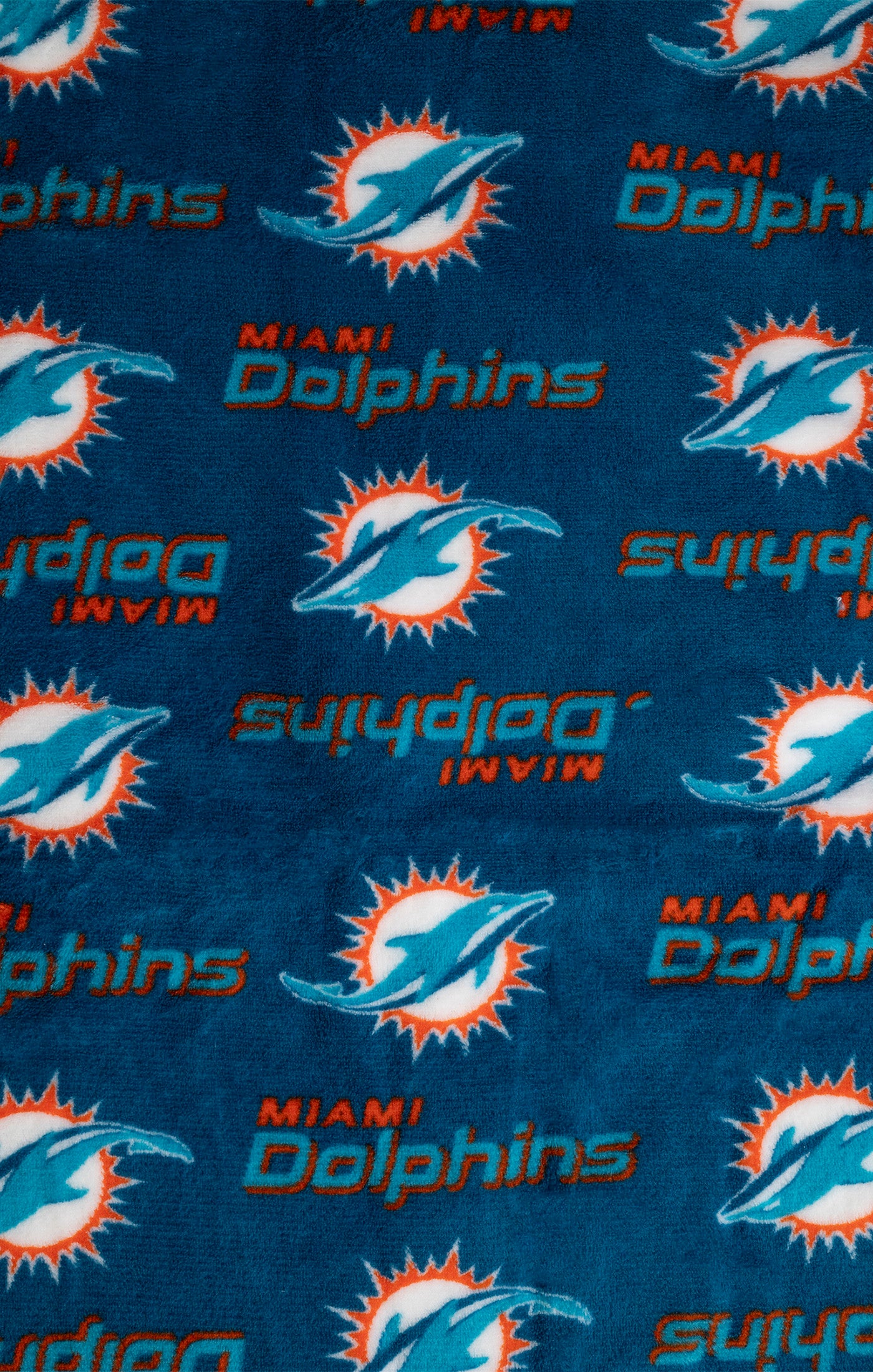 NFL Miami Dolphins Coral Fleece Softie Travel Throw Blanket with Team Logos