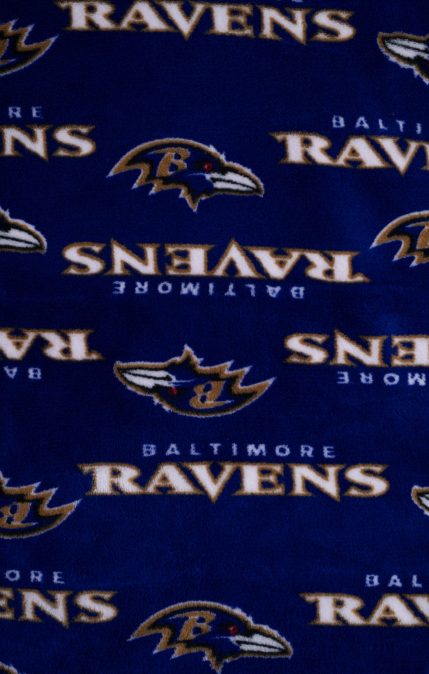 NFL Baltimore Ravens Coral Fleece Softie Travel Throw Blanket with Team Logos