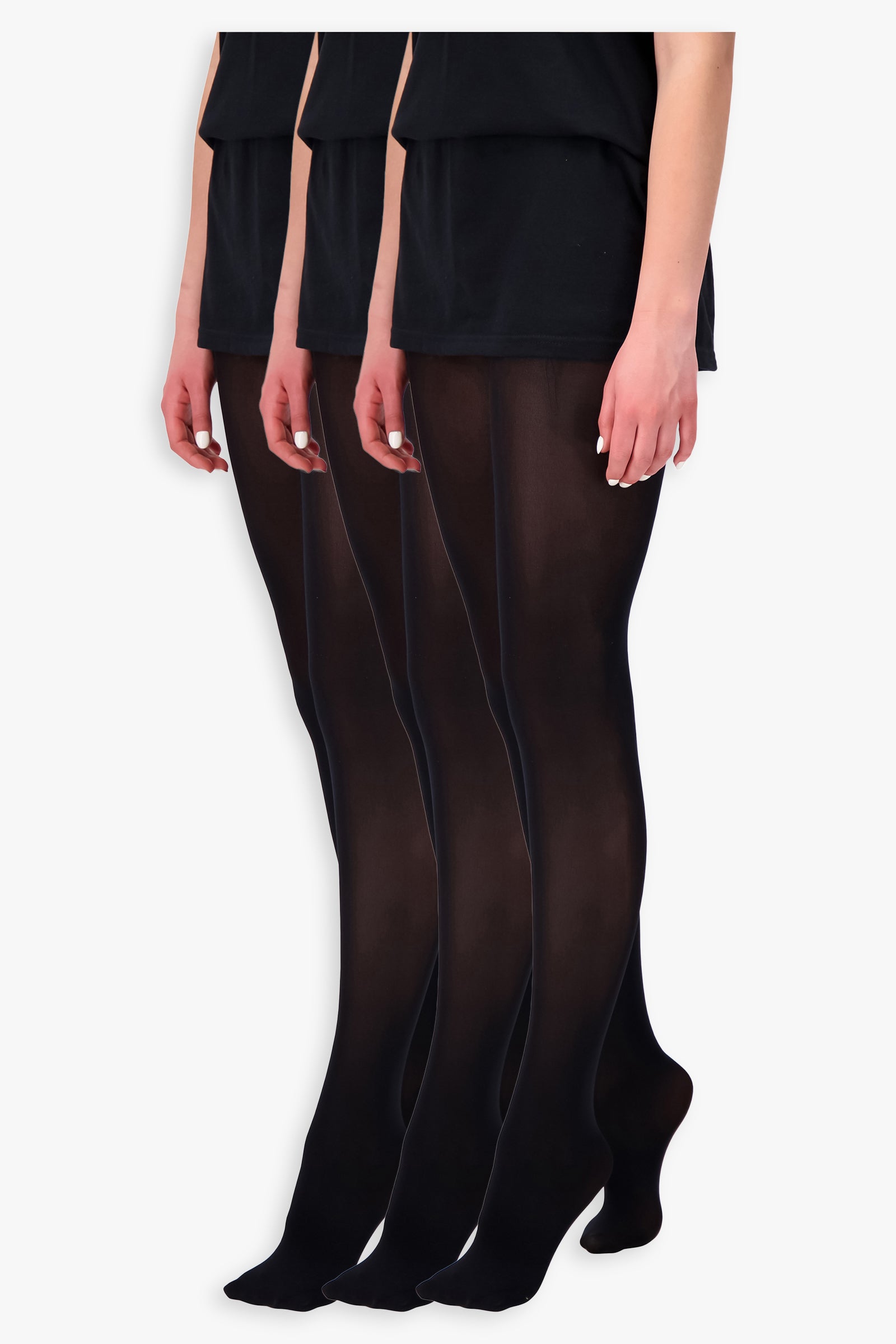 3-Pair Bundle of 60D Women's Tights