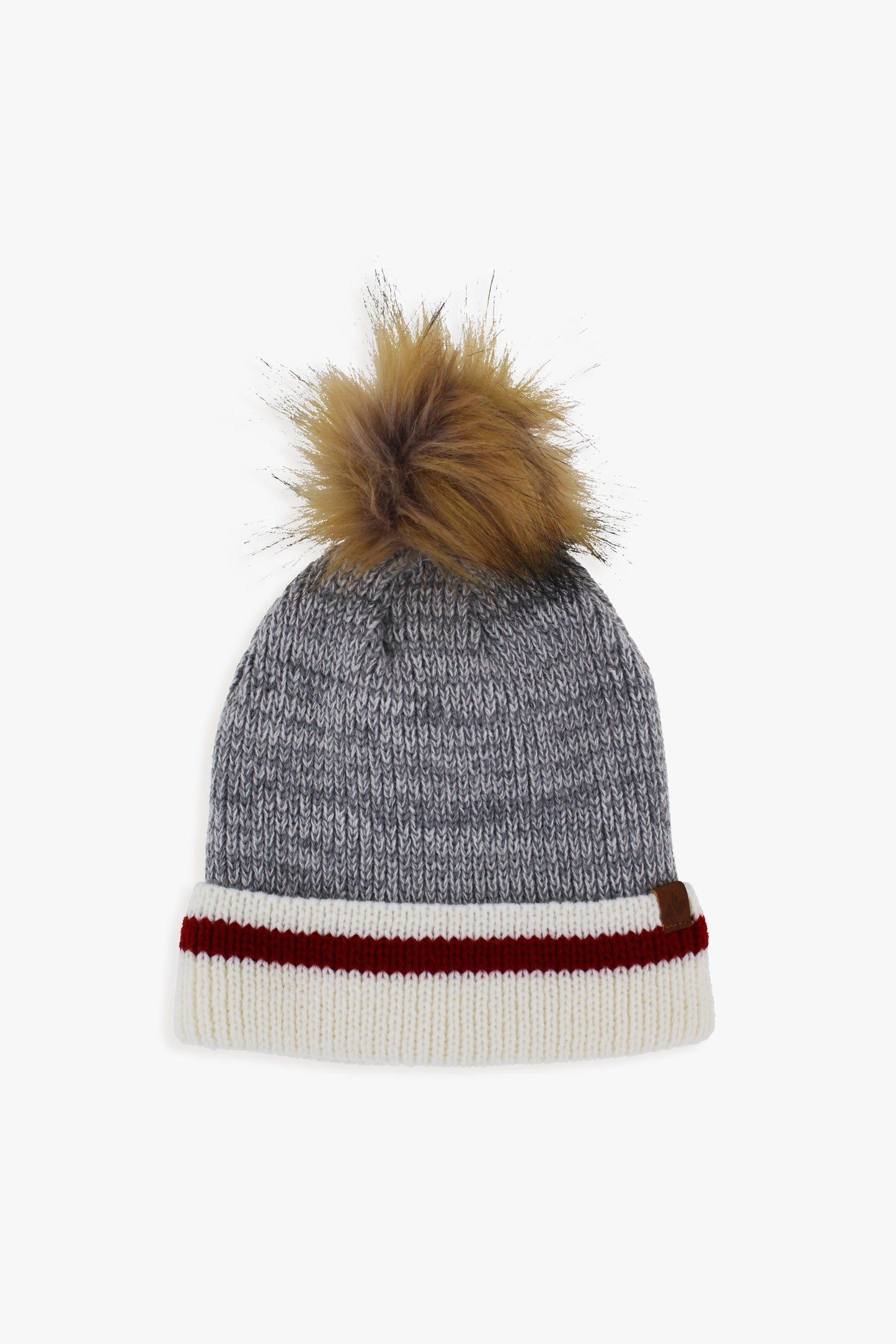 Great Northern Adult Unisex Fleece Lined Toque With Faux Fur Pom