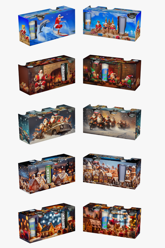 Gertex Holiday Build Your Own 12-Pack Beverage Box Advent Calendar 5pc Bundle