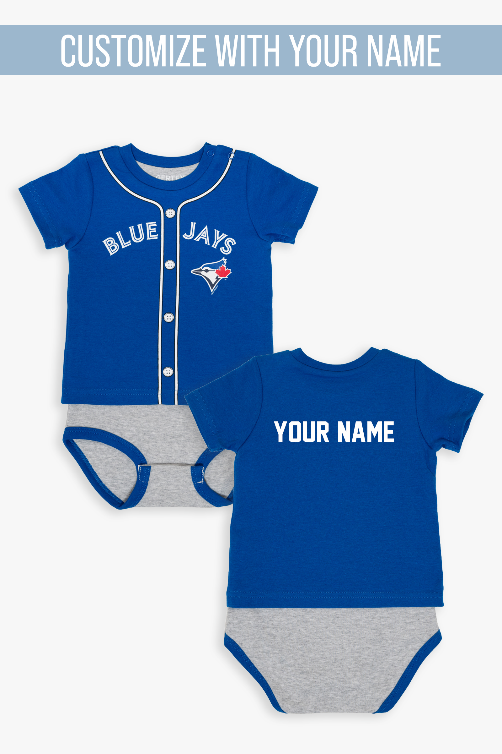 Snugabye Toronto Blue Jays 3 Piece Infant Bodysuit Set 12-18 Months