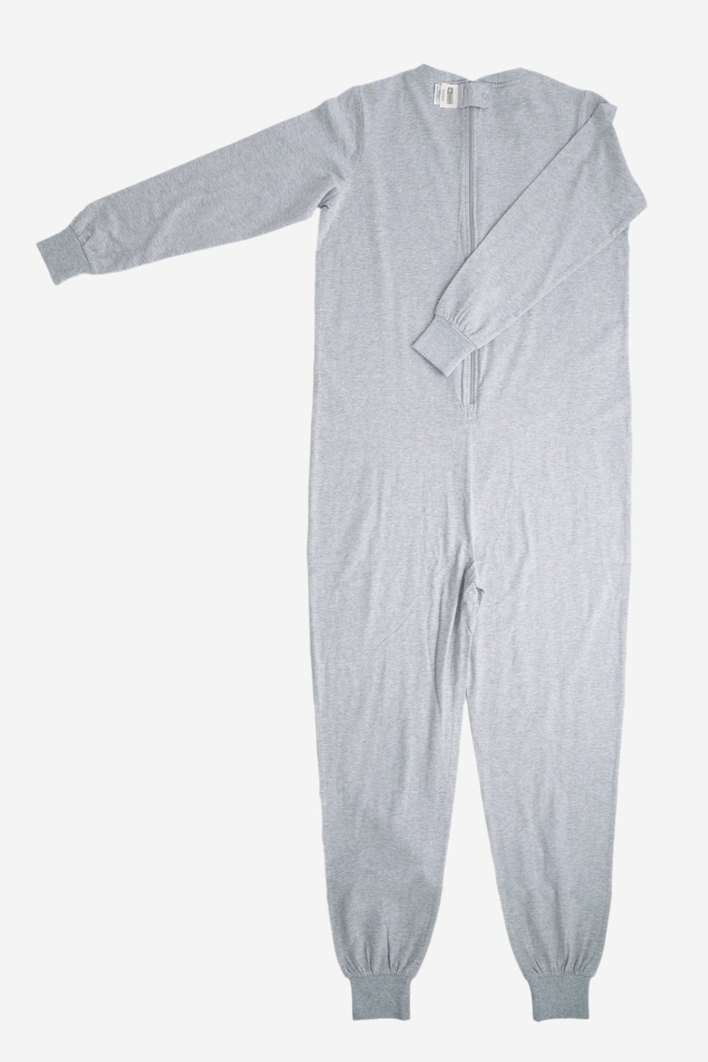 Adult Heather Grey Adaptive Organic Cotton Lightweight, Anti-Strip Back-Zip Sleeper