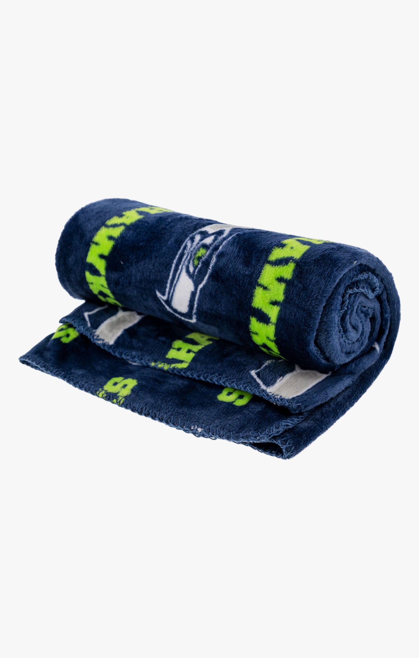 NFL Seattle Seahawks Coral Fleece Softie Travel Throw Blanket with Team Logos