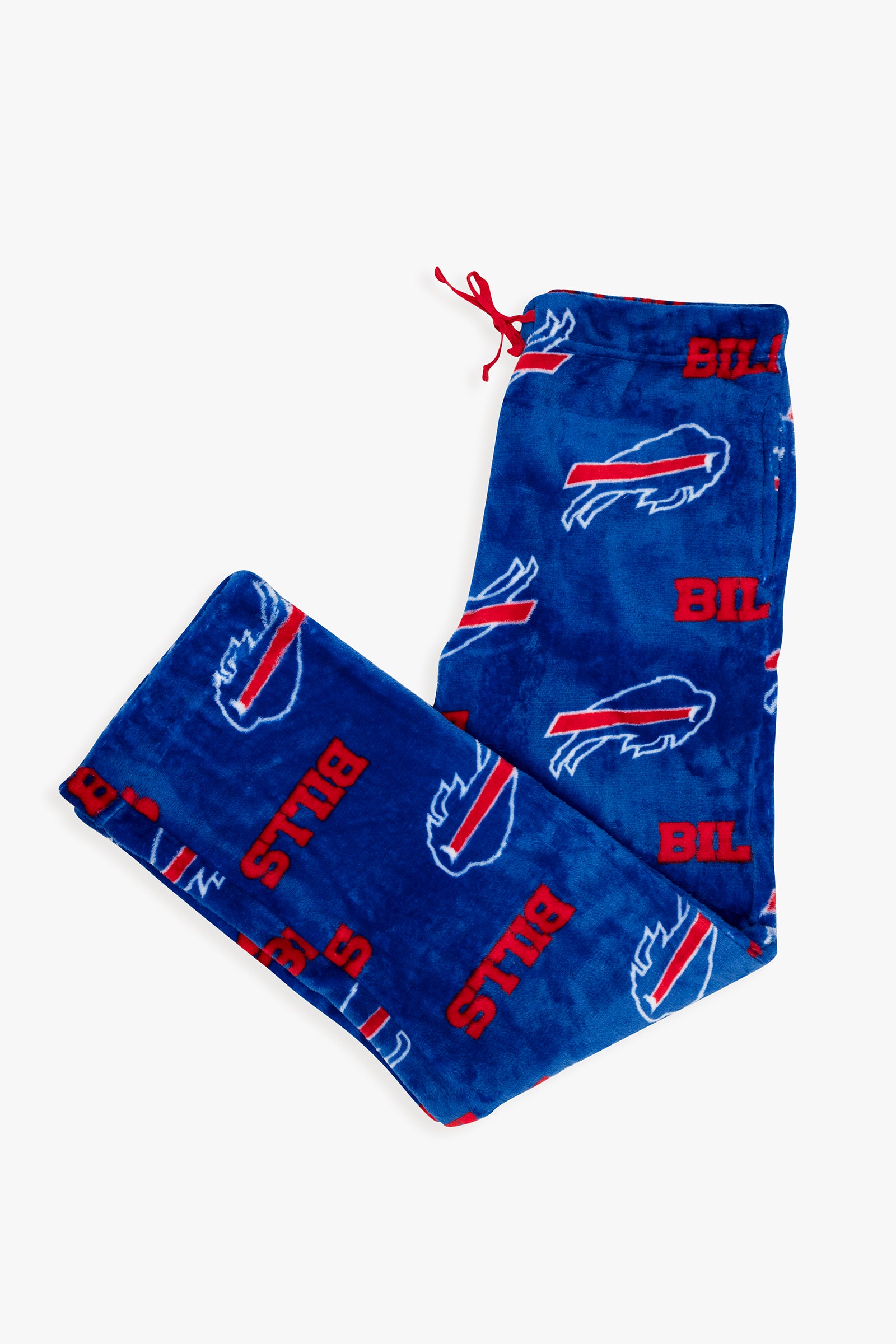 NFL Buffalo Bills Men's Softie Coral Fleece Pajama Lounge Pants