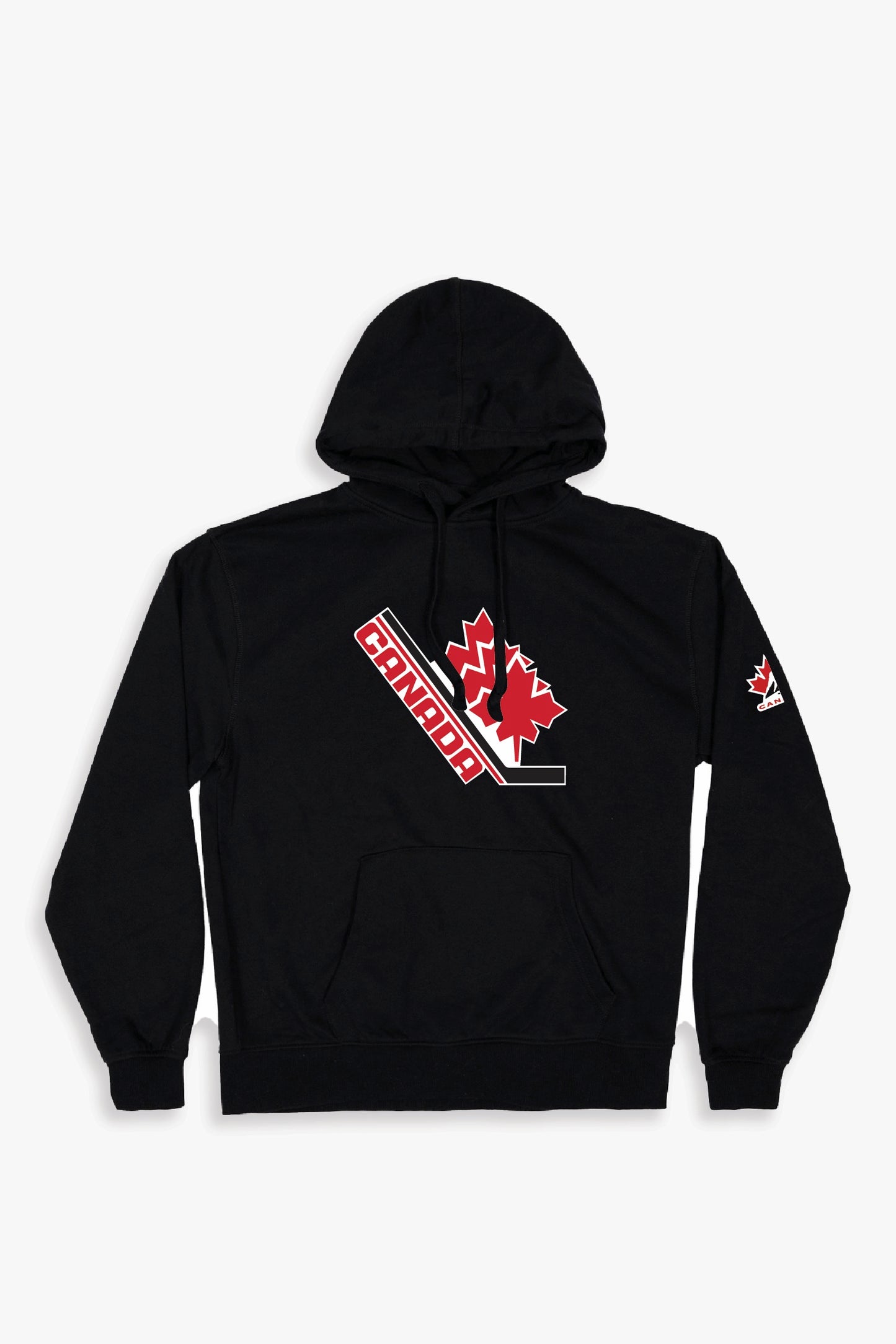 Official Hockey Canada Adult Unisex Black Hoodie with 1982-1984 Logo