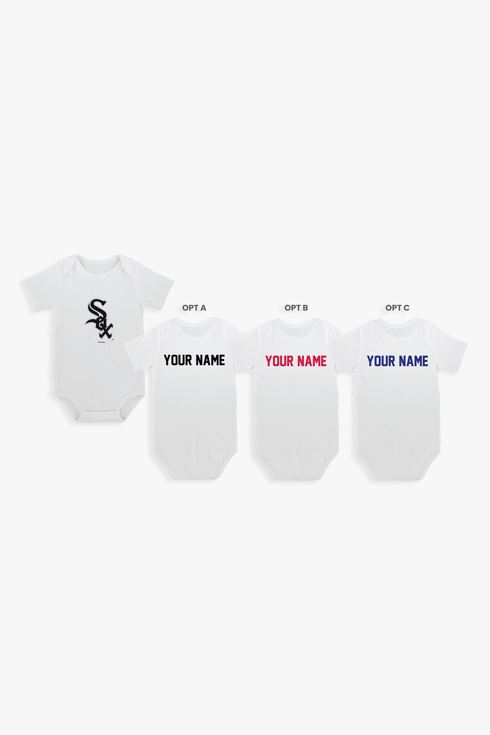 Chicago Cubs Infant Baby 3 Piece Body Suit Set Lil' Jersey White 3 P