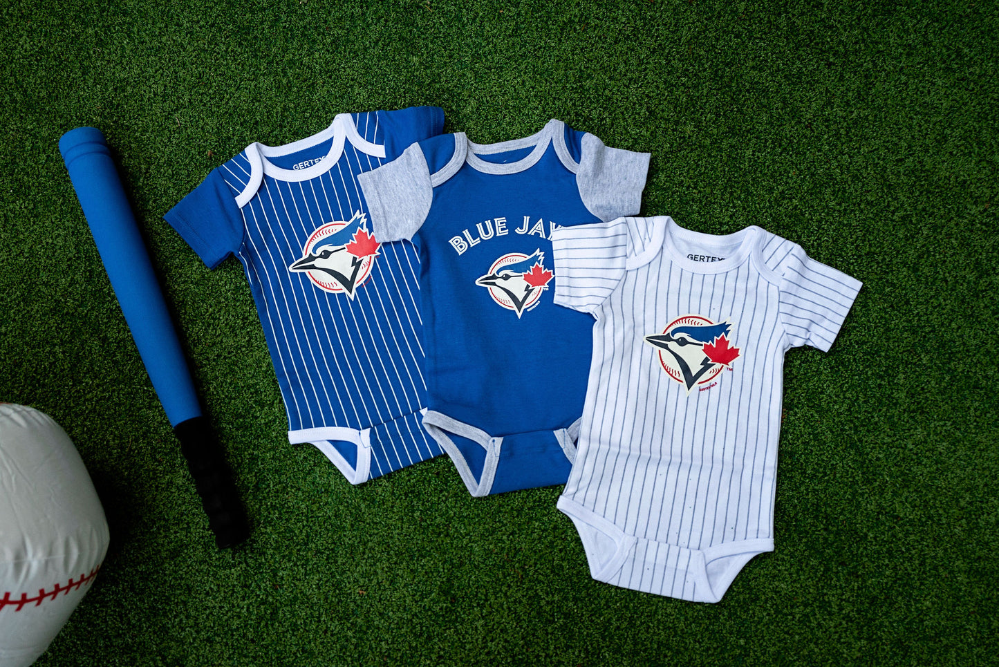 Gertex MLB Toronto Blue Jays 3-Pack Baby Bodysuits