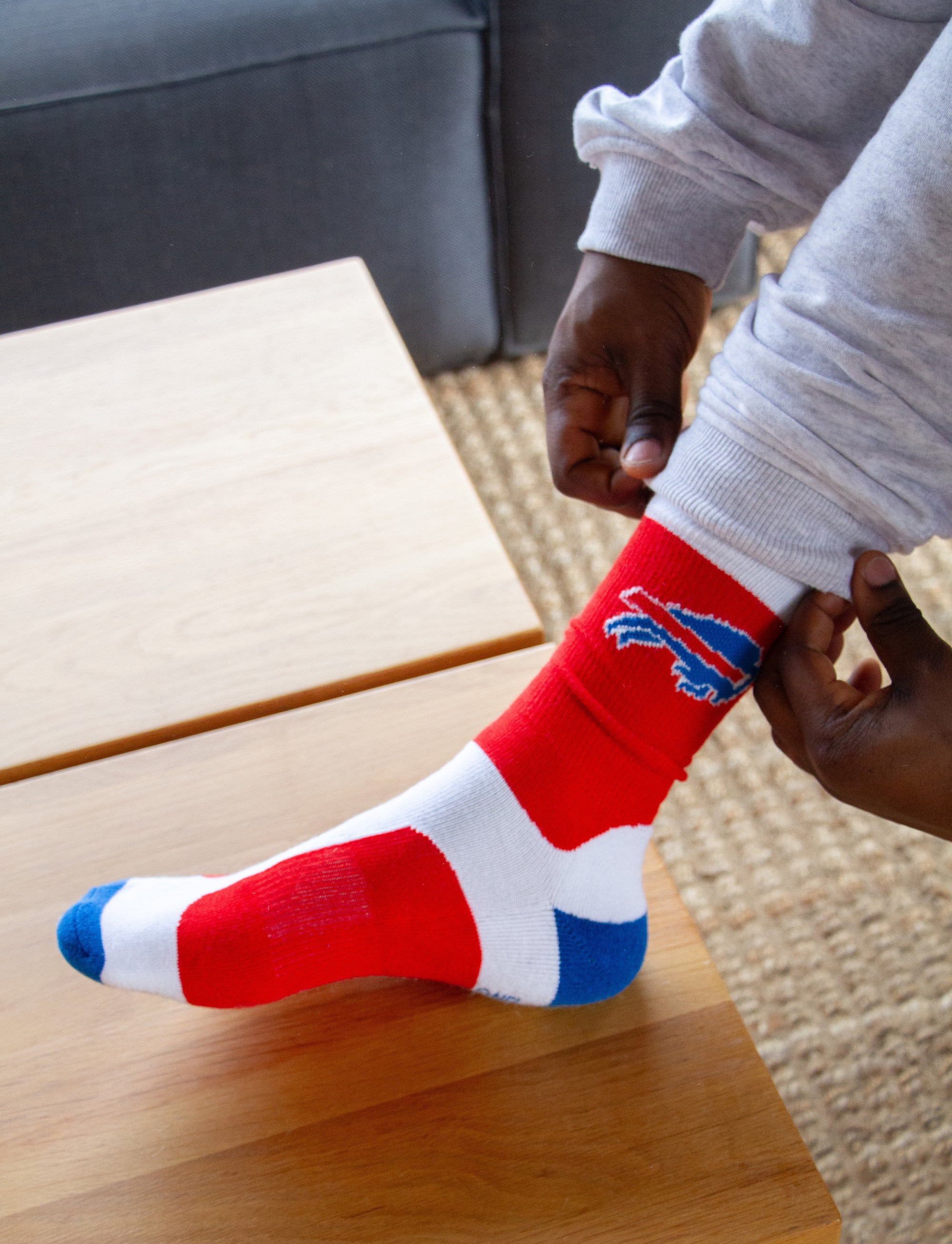 Men's NFL Buffalo Bills 3-Pack Sport Crew Fan Socks