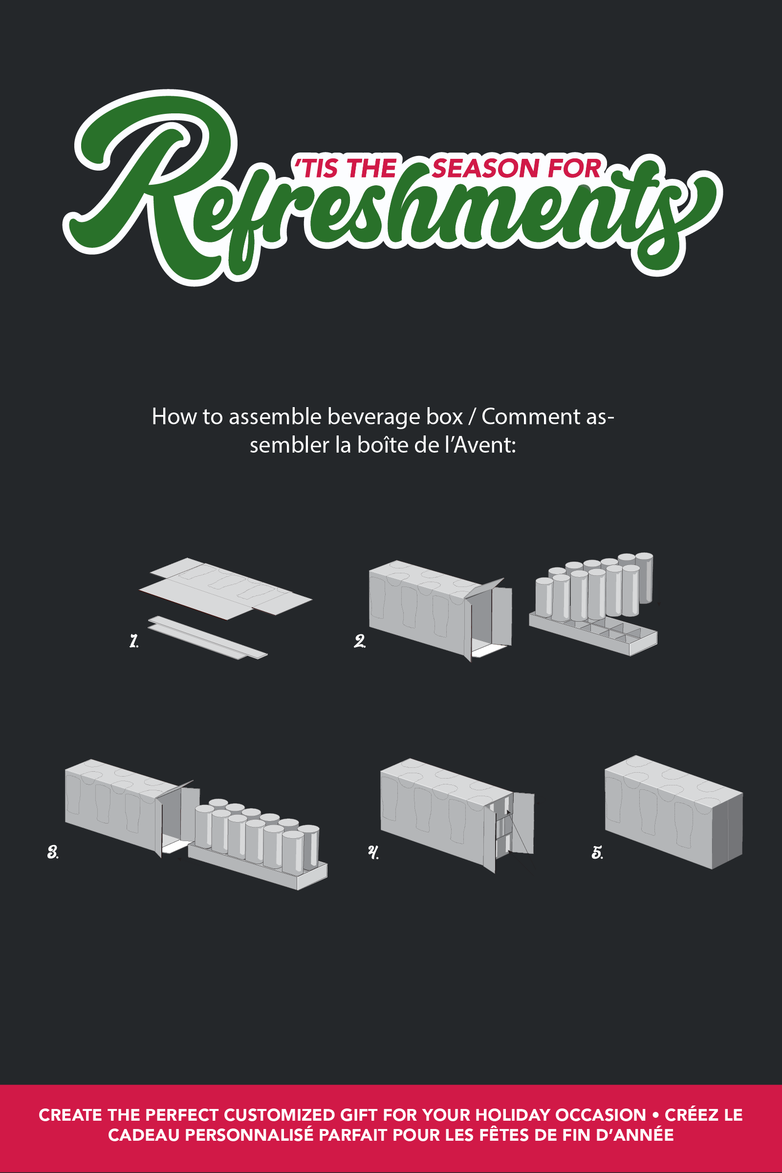 Gertex Holiday Build Your Own 12-Pack Beverage Box Advent Calendar 5pc Bundle