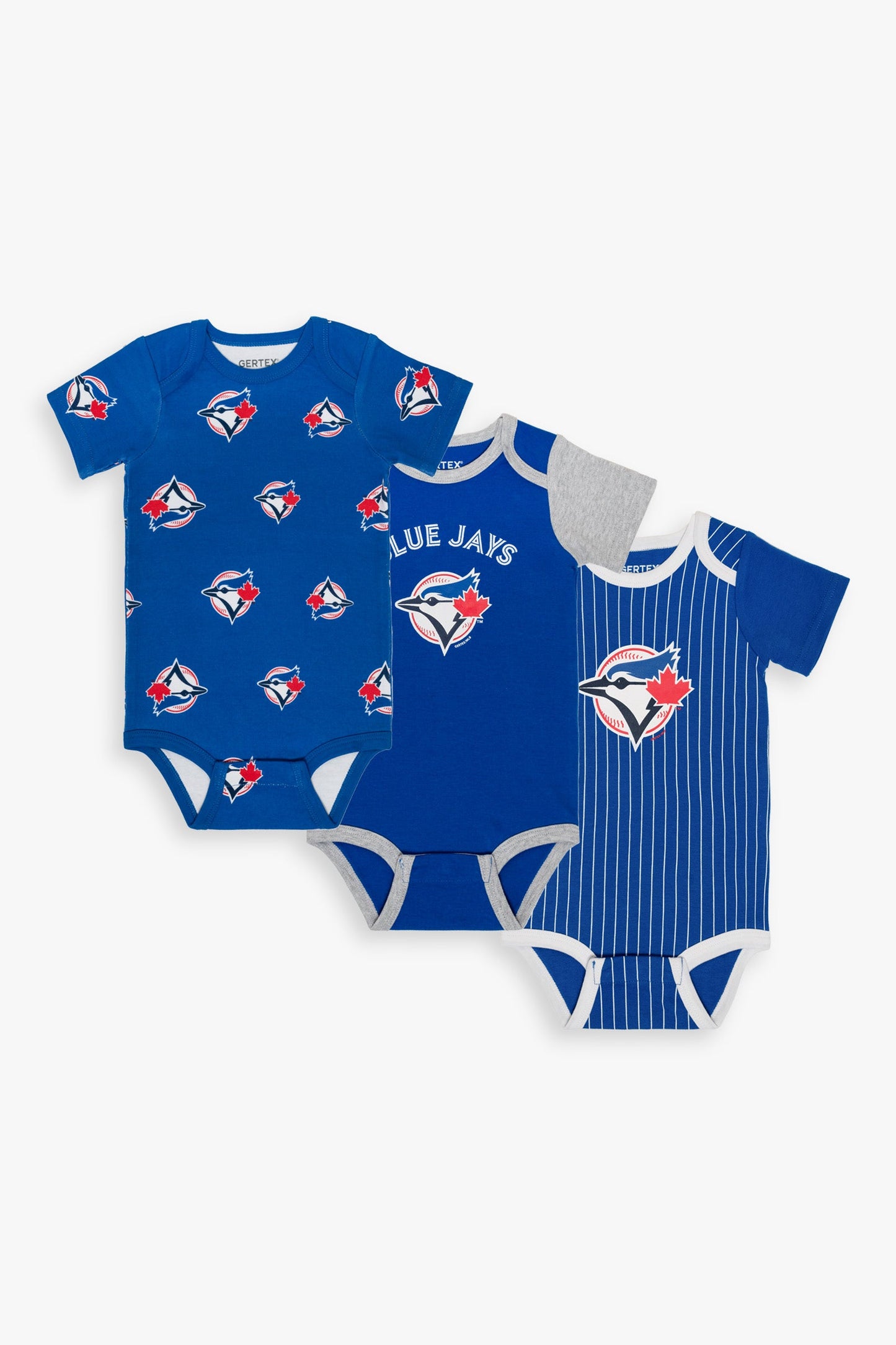 Gertex MLB Toronto Blue Jays 3-Pack Baby Bodysuits