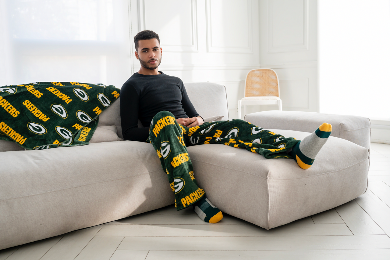 Gertex NFL Mens Coral Fleece Pajama Lounge Pants
