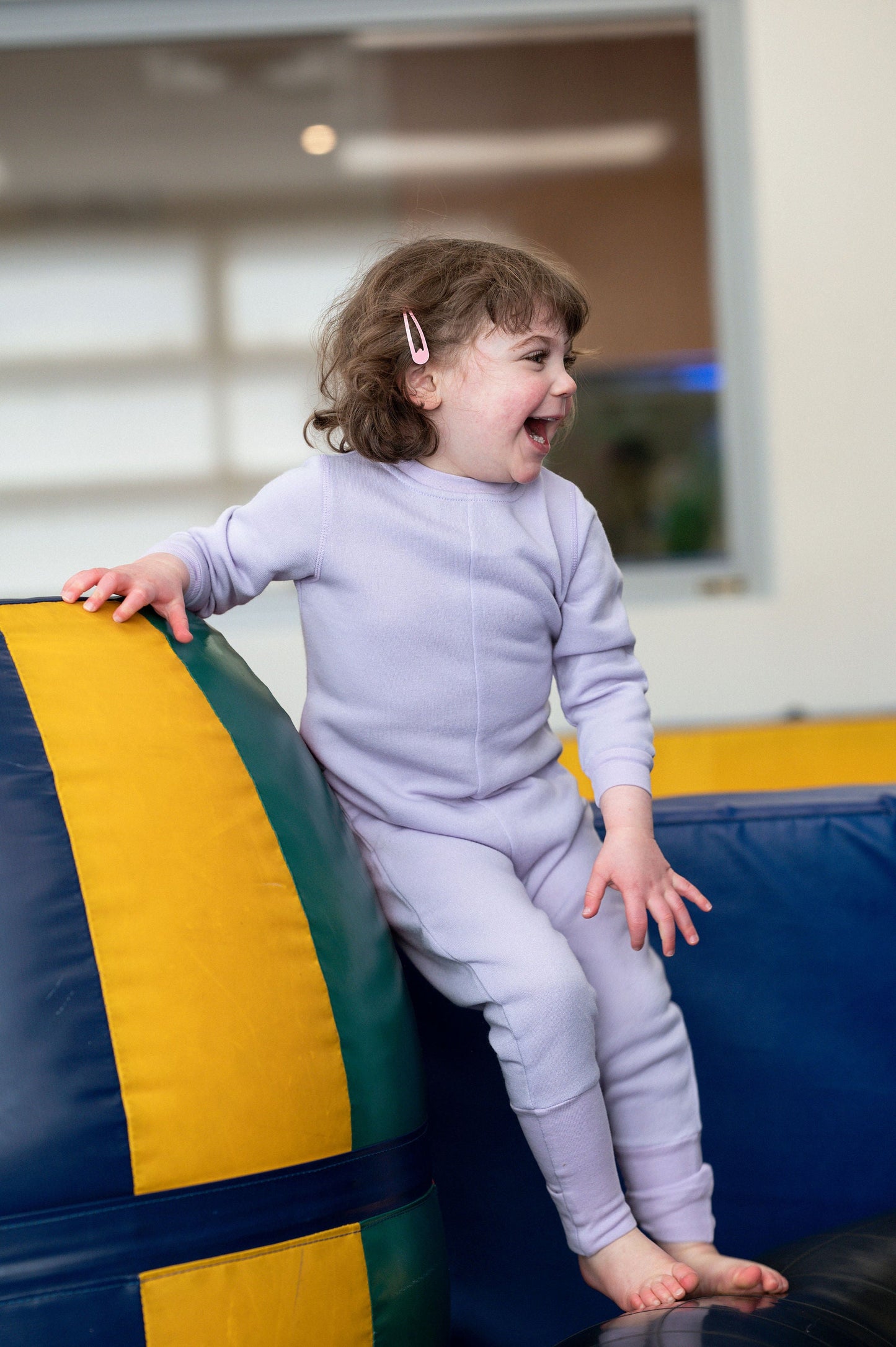 Kids Adaptive Back Zip Convert-A-Foot Sleeper - Orchid