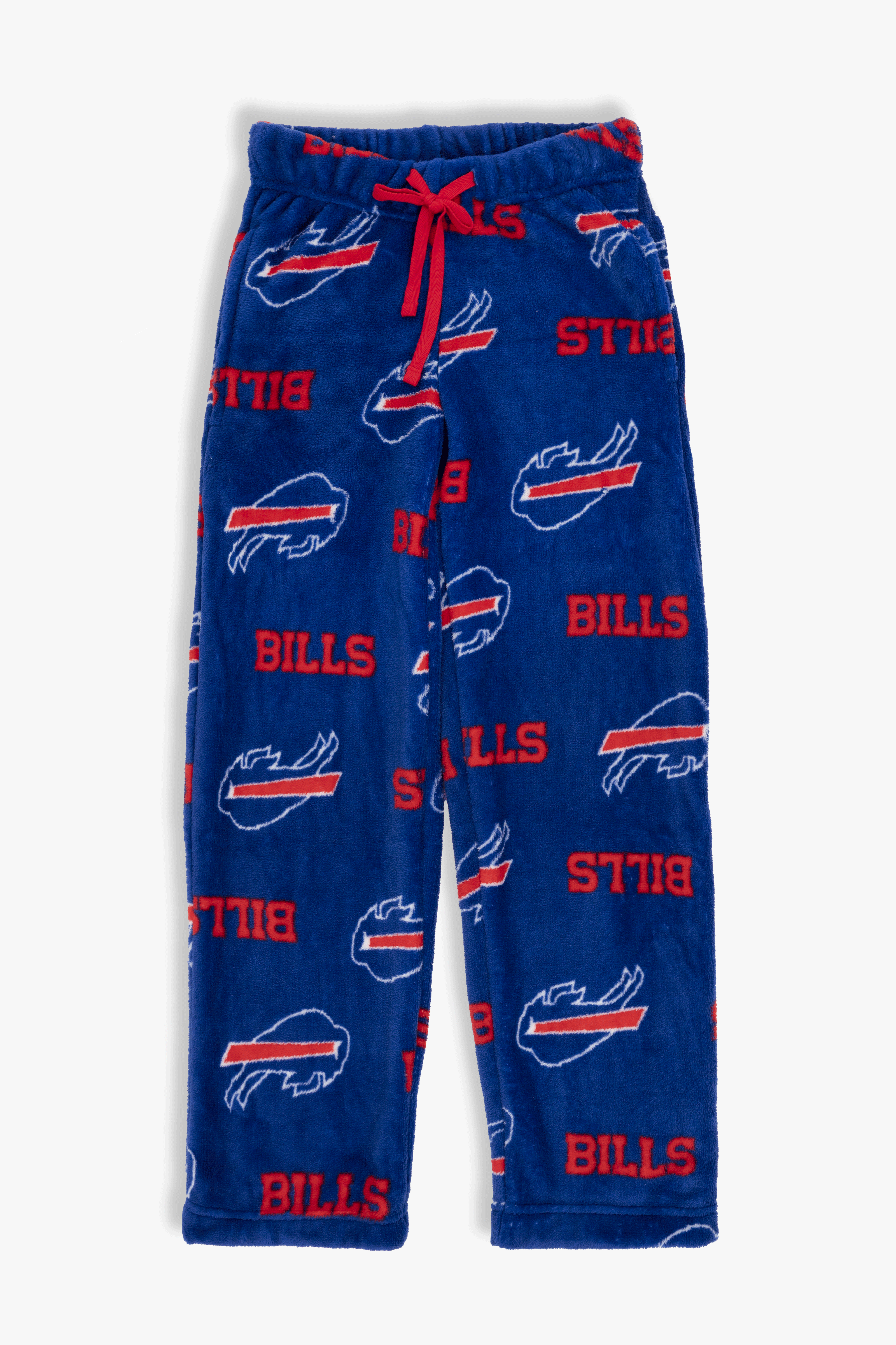 Buffalo Bills Youth Fleece Pajama Pants, NFL Kids Lounge Pants with Pockets, Children's S-XL