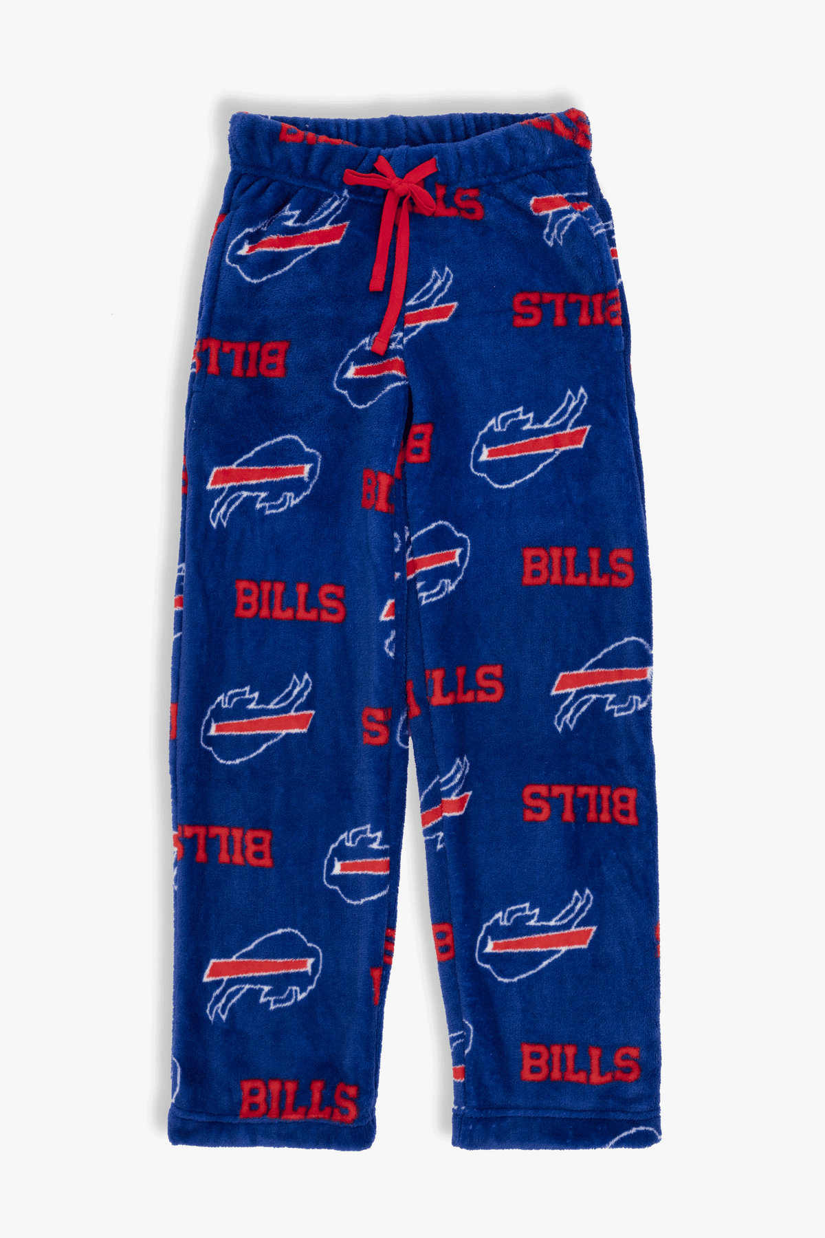 Buffalo Bills Youth Fleece Pajama Pants, NFL Kids Lounge Pants with Pockets, Children's S-XL