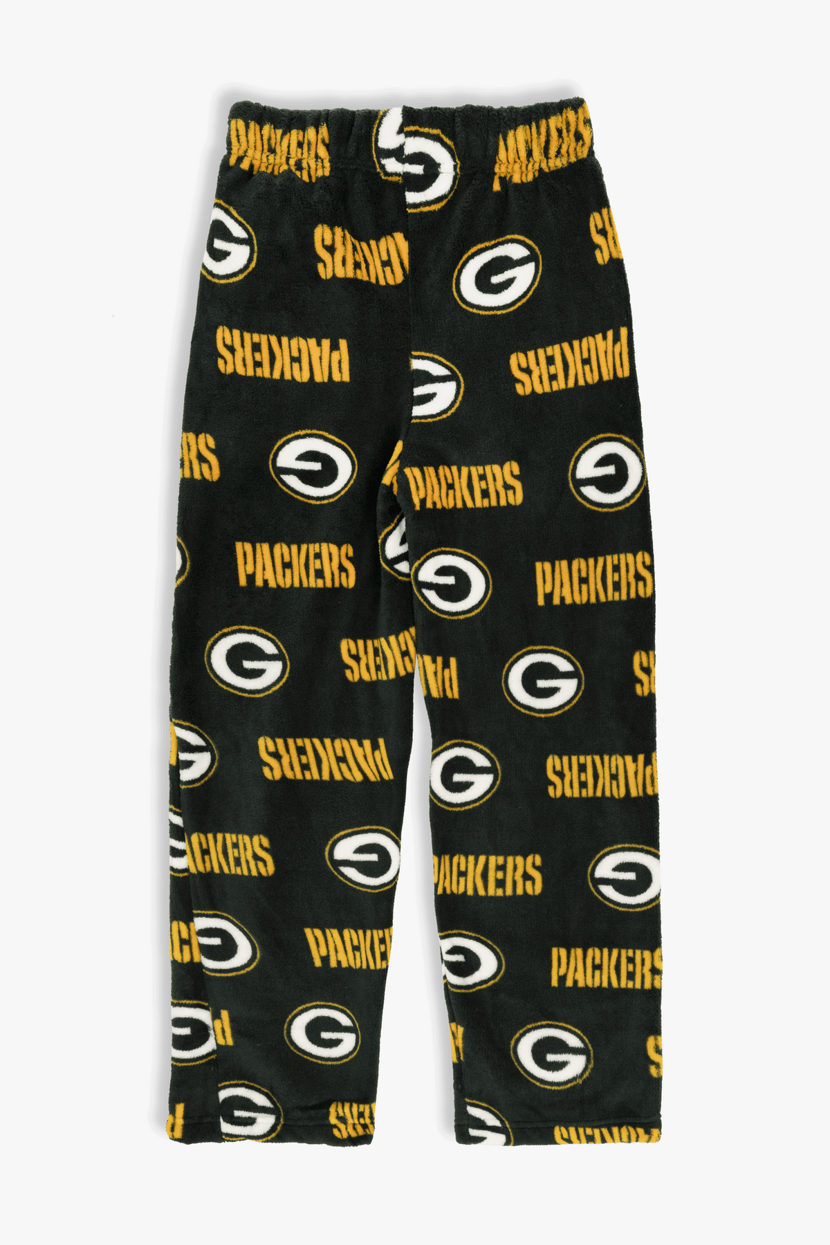 Green Bay Packers Youth Fleece Pajama Pants, NFL Kids Lounge Pants with Pockets, Children's S-XL