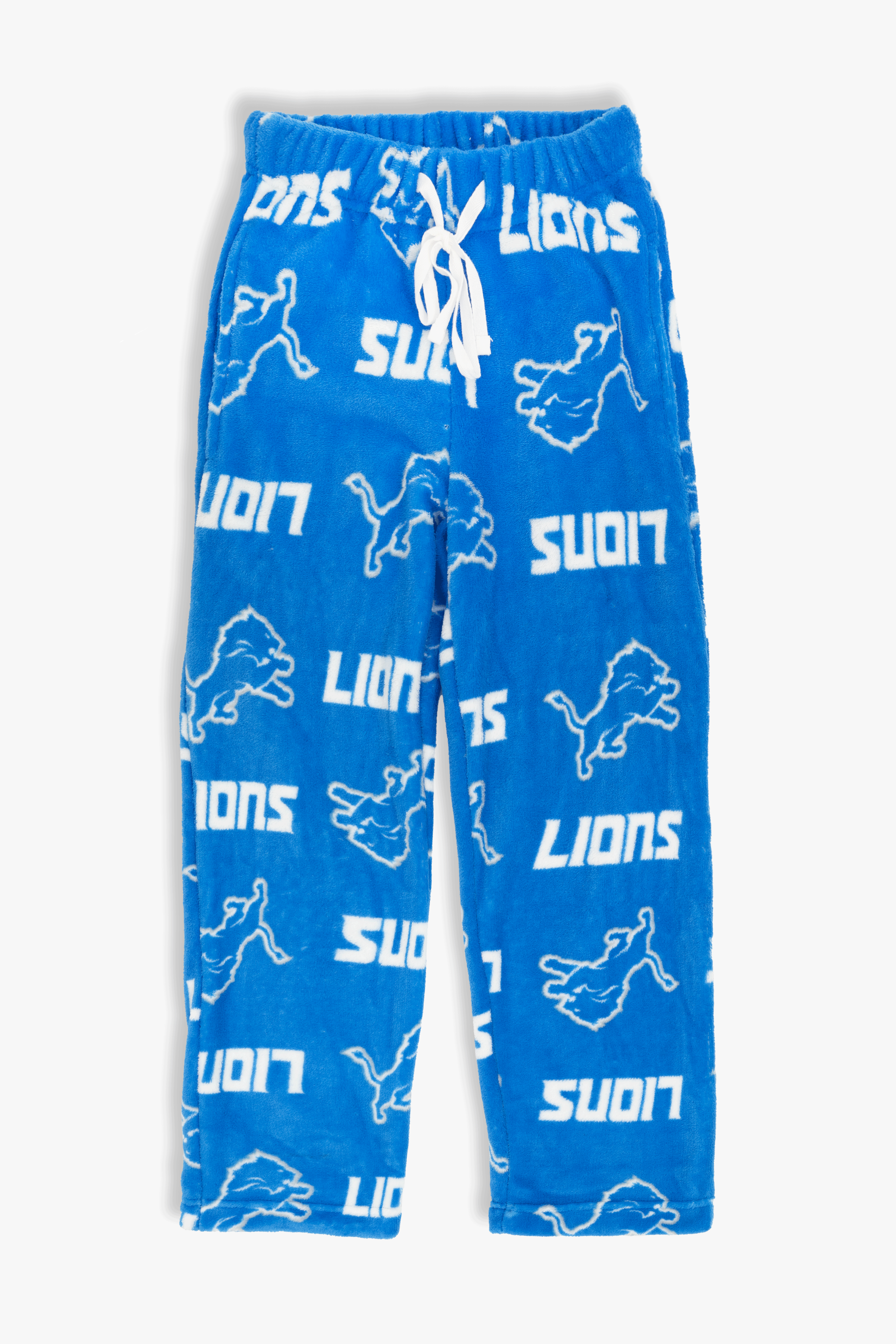 Detroit Lions Youth Fleece Pajama Pants, NFL Kids Lounge Pants with Pockets, Children's S-XL