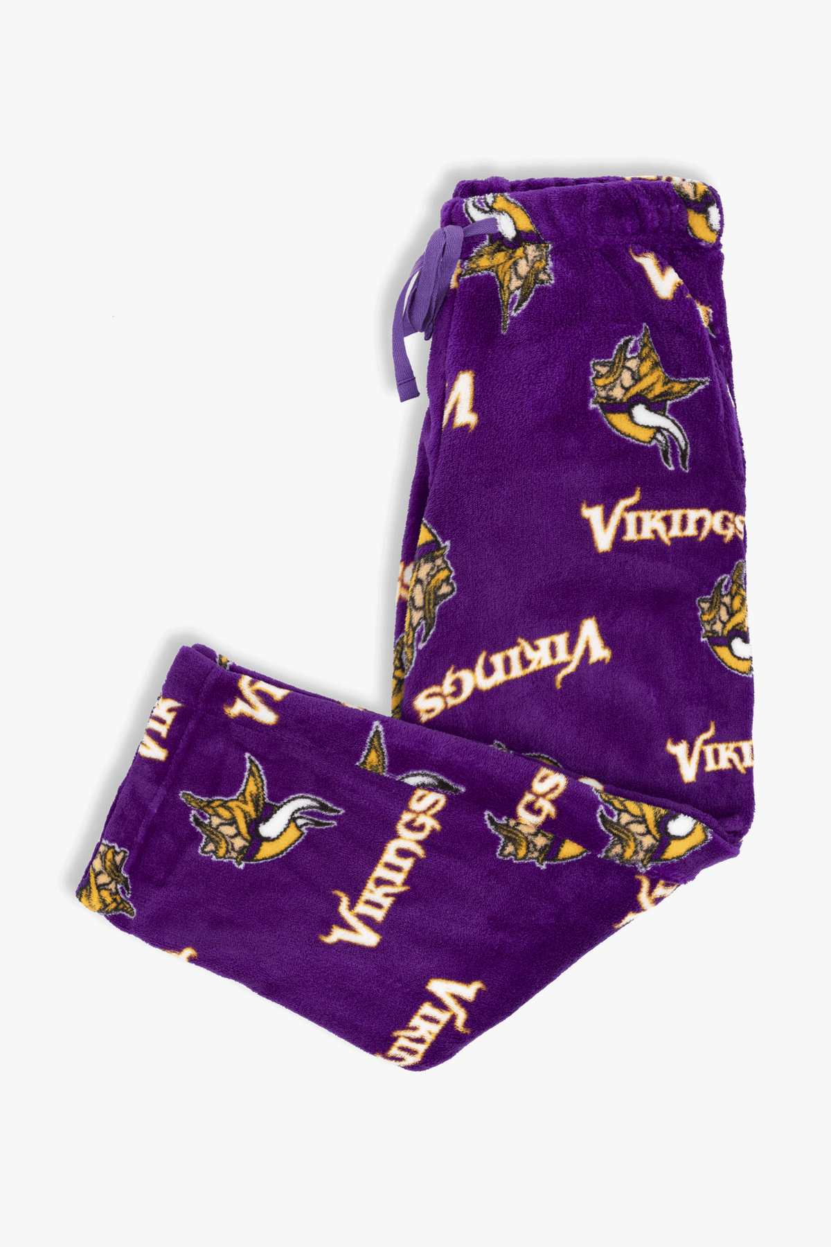 Minnesota Vikings Youth Fleece Pajama Pants, NFL Kids Lounge Pants with Pockets, Children's S-XL