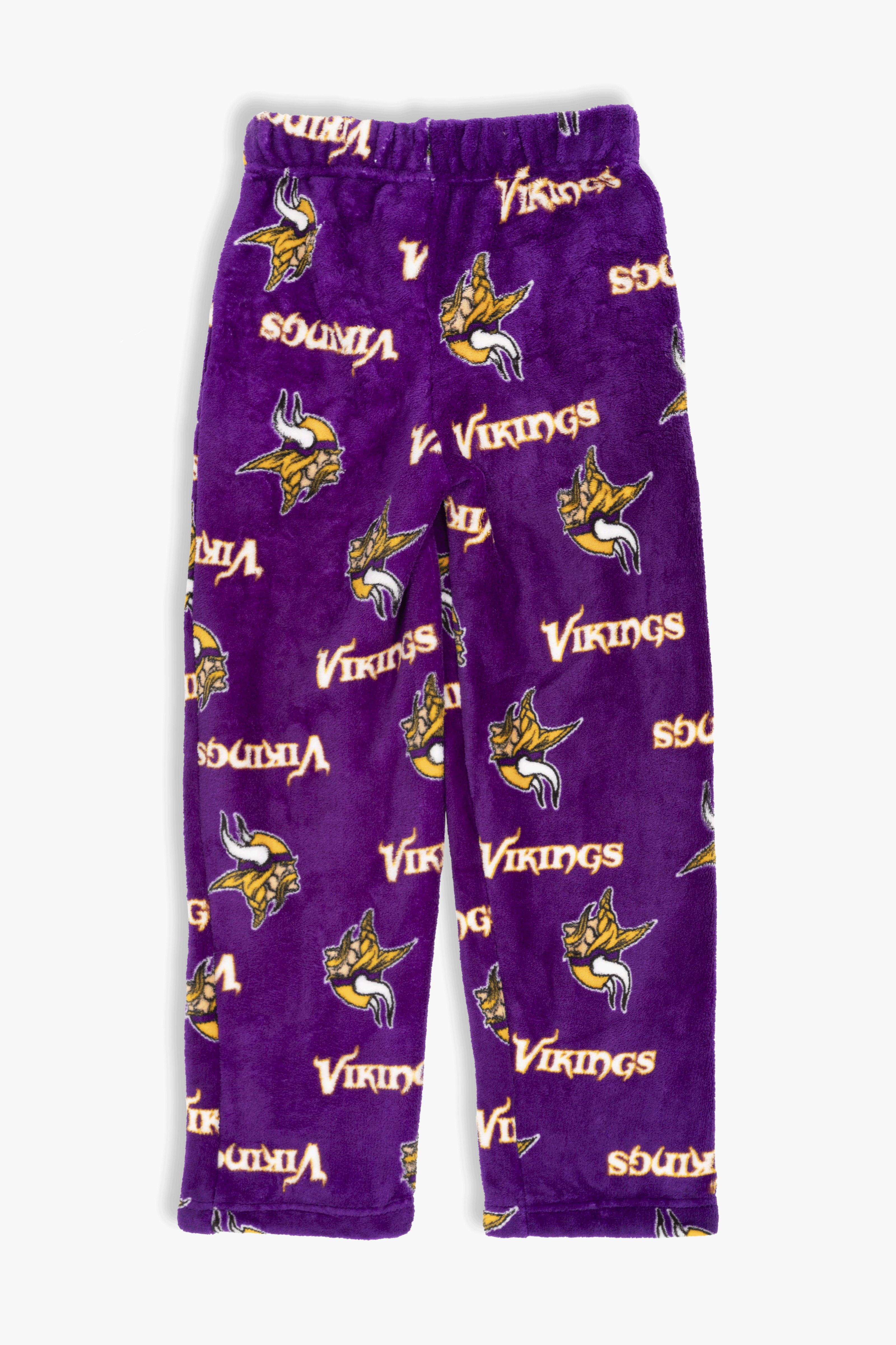 Minnesota Vikings Youth Fleece Pajama Pants, NFL Kids Lounge Pants with Pockets, Children's S-XL