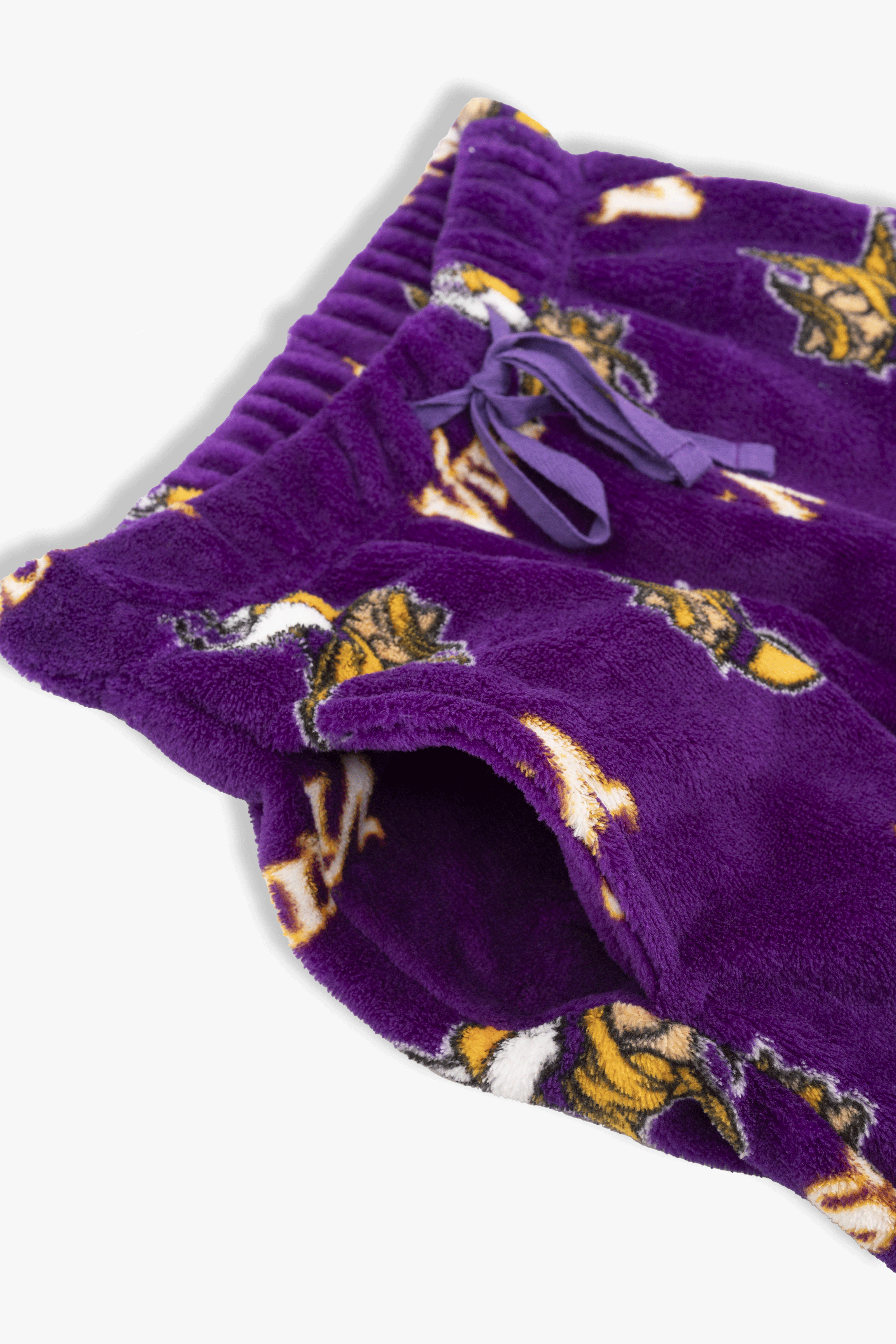 Minnesota Vikings Youth Fleece Pajama Pants, NFL Kids Lounge Pants with Pockets, Children's S-XL