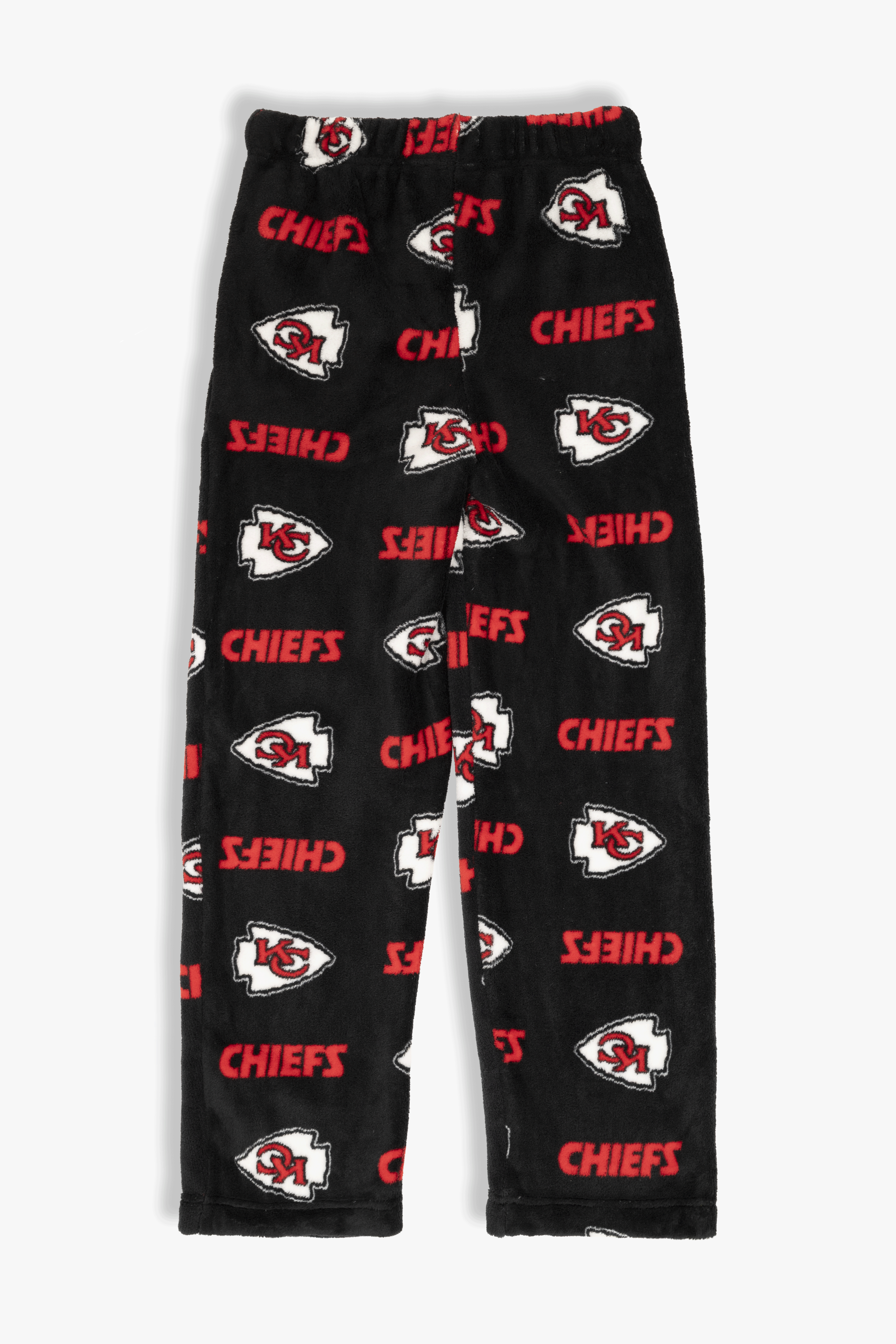 Kansas City Chiefs Youth Fleece Pajama Pants, NFL Kids Lounge Pants with Pockets, Children's S-XL
