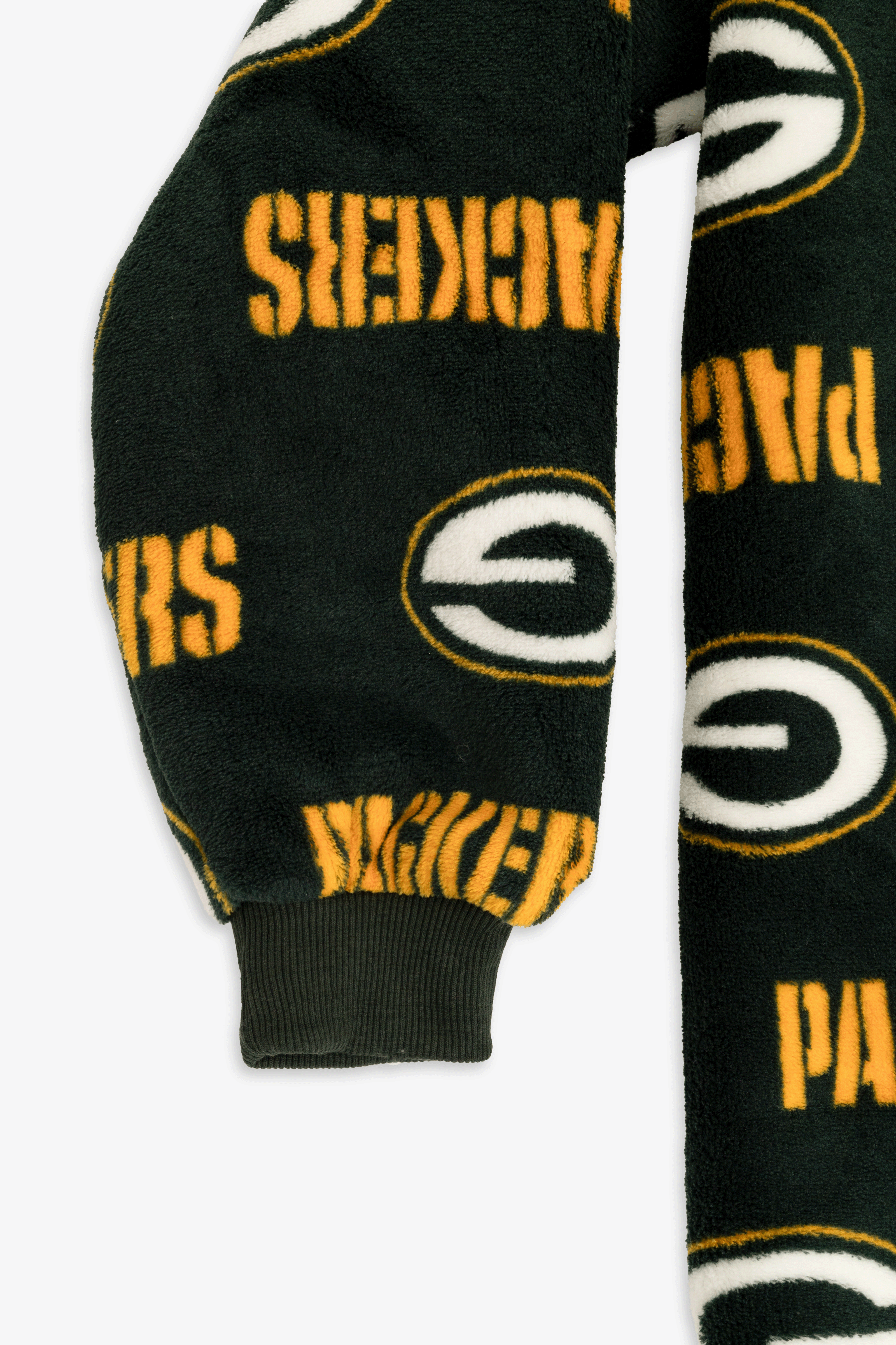 NFL Youth Green Bay Packers Coral Fleece Blanket Hoodie, Oversized Kids Wearable Blanket, Sherpa Lined, S/M-L/XL