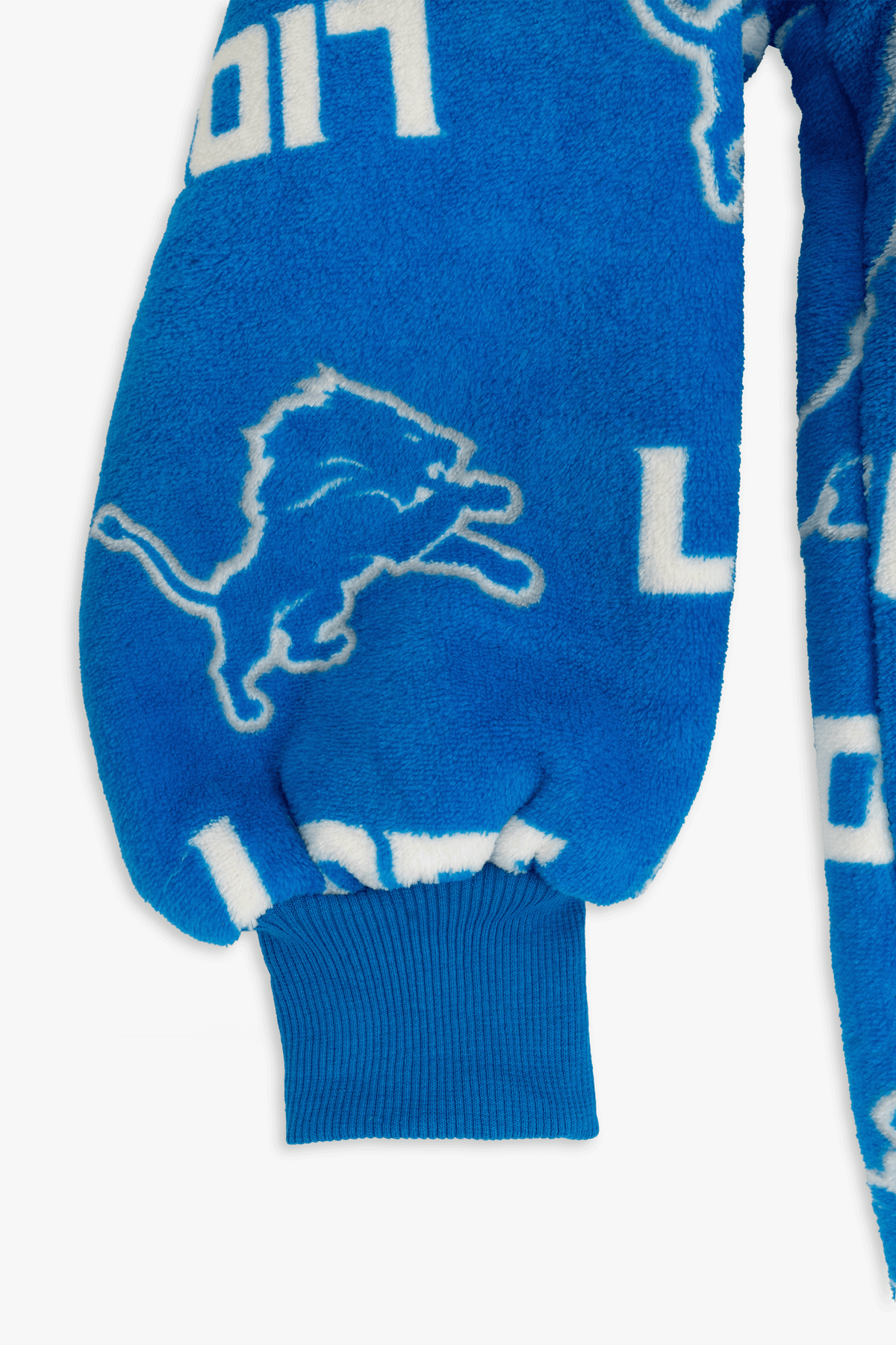 NFL Youth Detroit Lions Coral Fleece Blanket Hoodie, Oversized Kids Wearable Blanket, Sherpa Lined, S/M-L/XL
