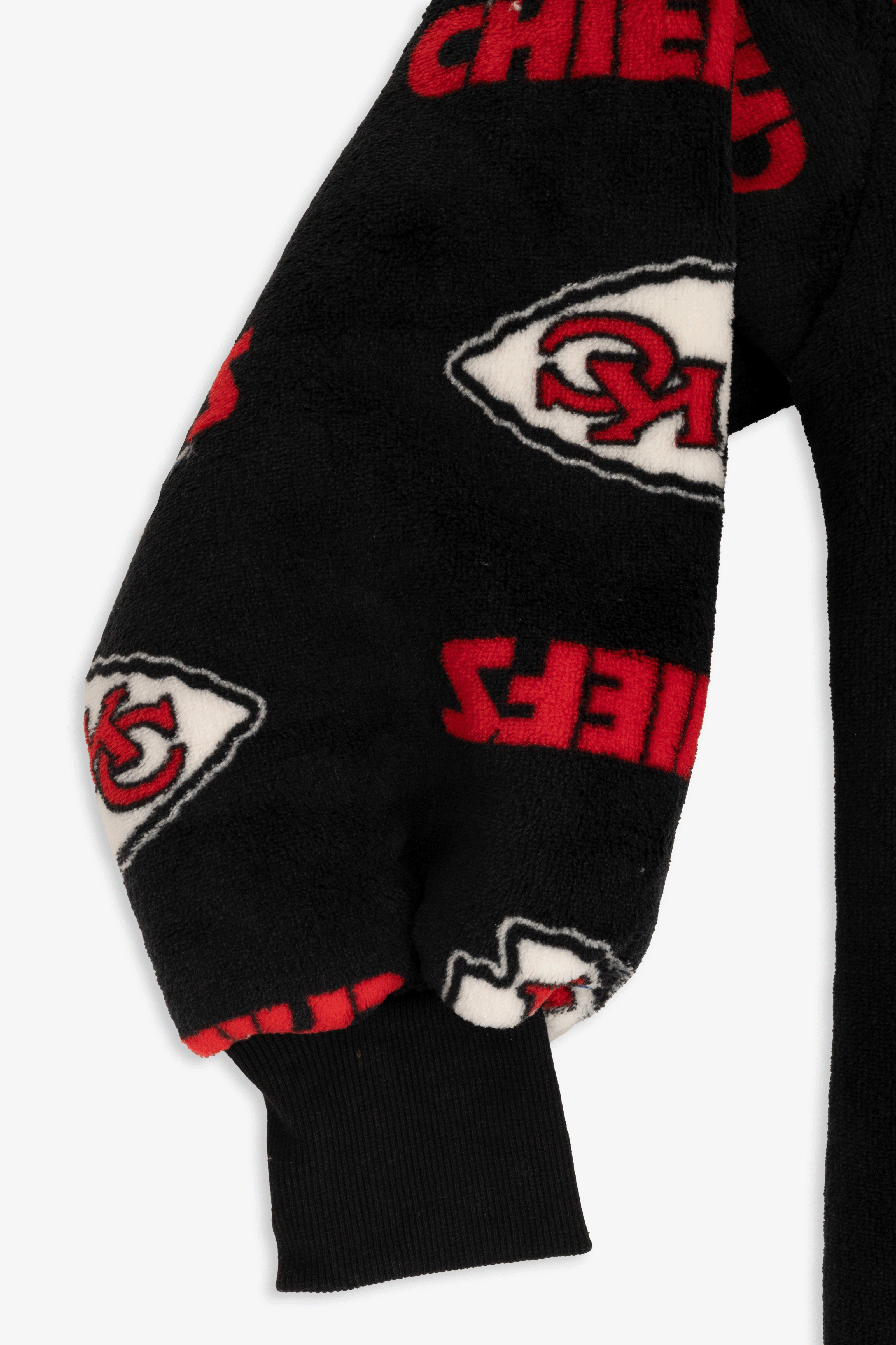 NFL Youth Kansas City Chiefs Coral Fleece Blanket Hoodie, Oversized Kids Wearable Blanket, Sherpa Lined, S/M-M/L