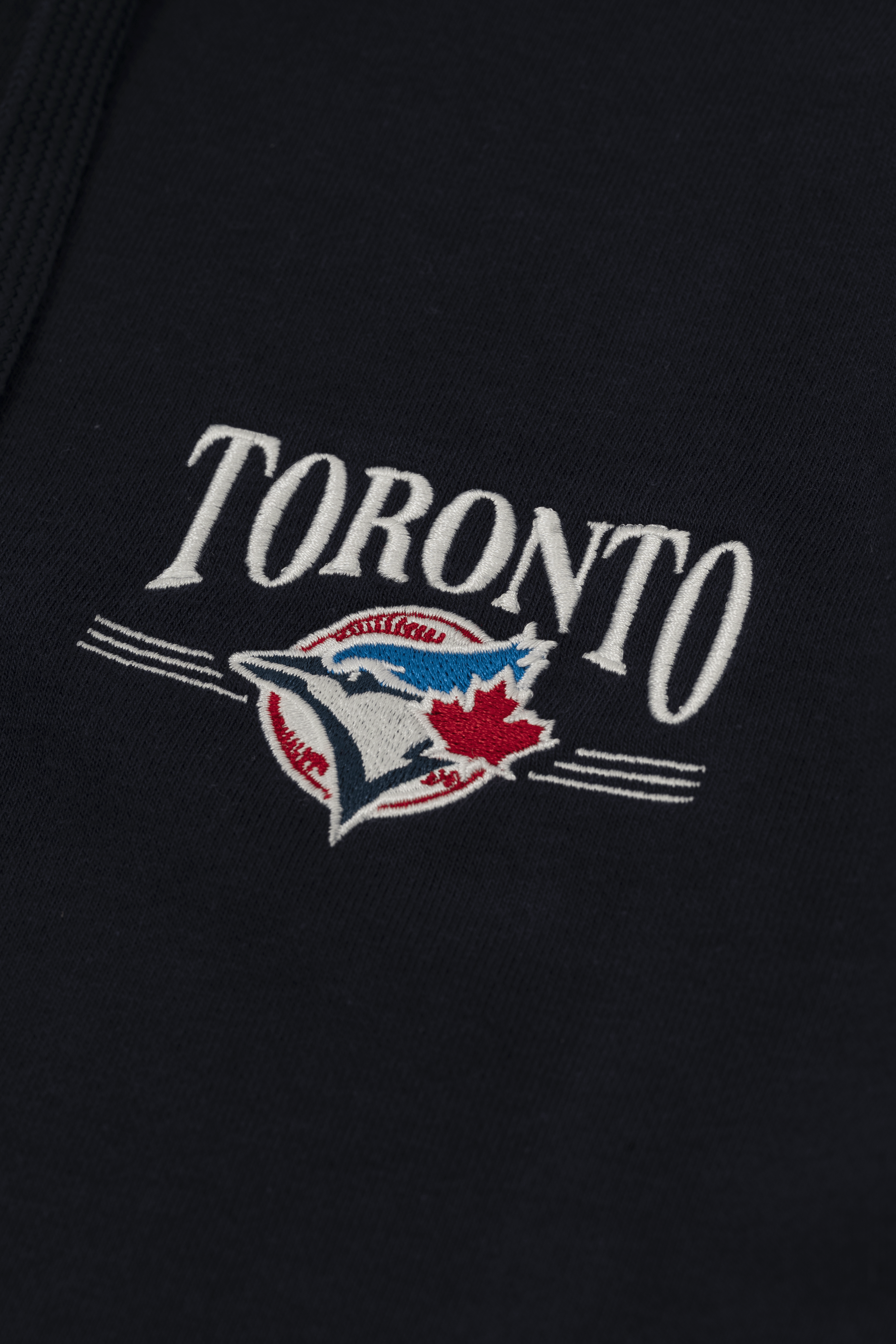 Toronto Blue Jays Full Zip Hoodie with Embroidered Toronto Wordmark, MLB Zip-Up Sweatshirt, SM-XXL