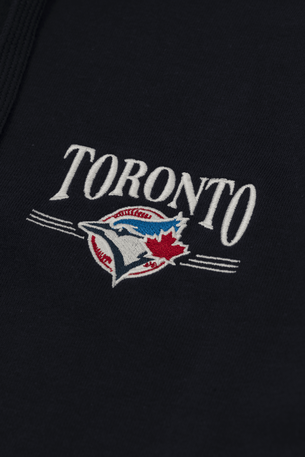 Toronto Blue Jays Full Zip Hoodie with Embroidered Toronto Wordmark, MLB Zip-Up Sweatshirt, SM-XXL