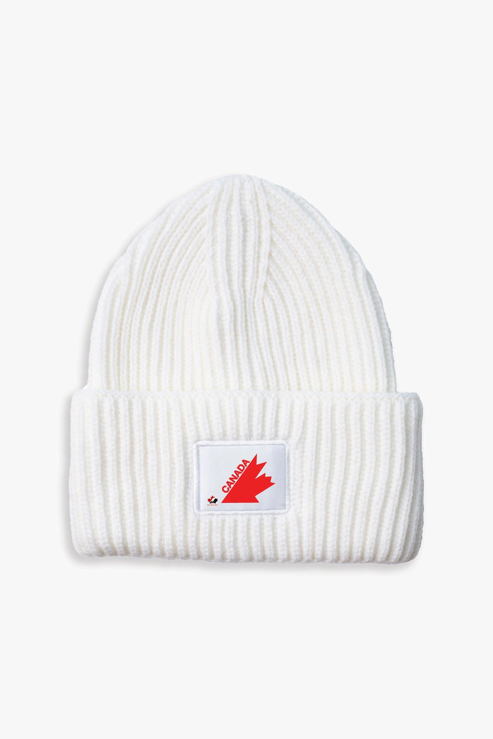 Hockey Canada Adult Oversized Triple Cuff Patch Beanie Toque with Printed 1976/1987 Logo
