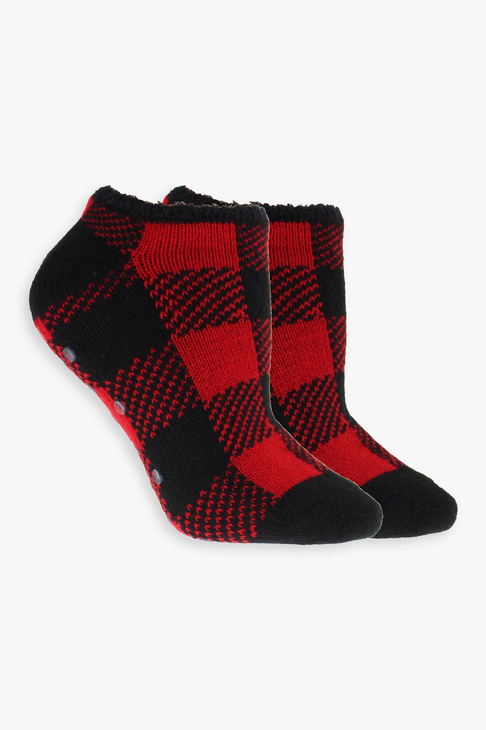 Great Northern Ladies Double Layer No Show Socks With Non-Skid