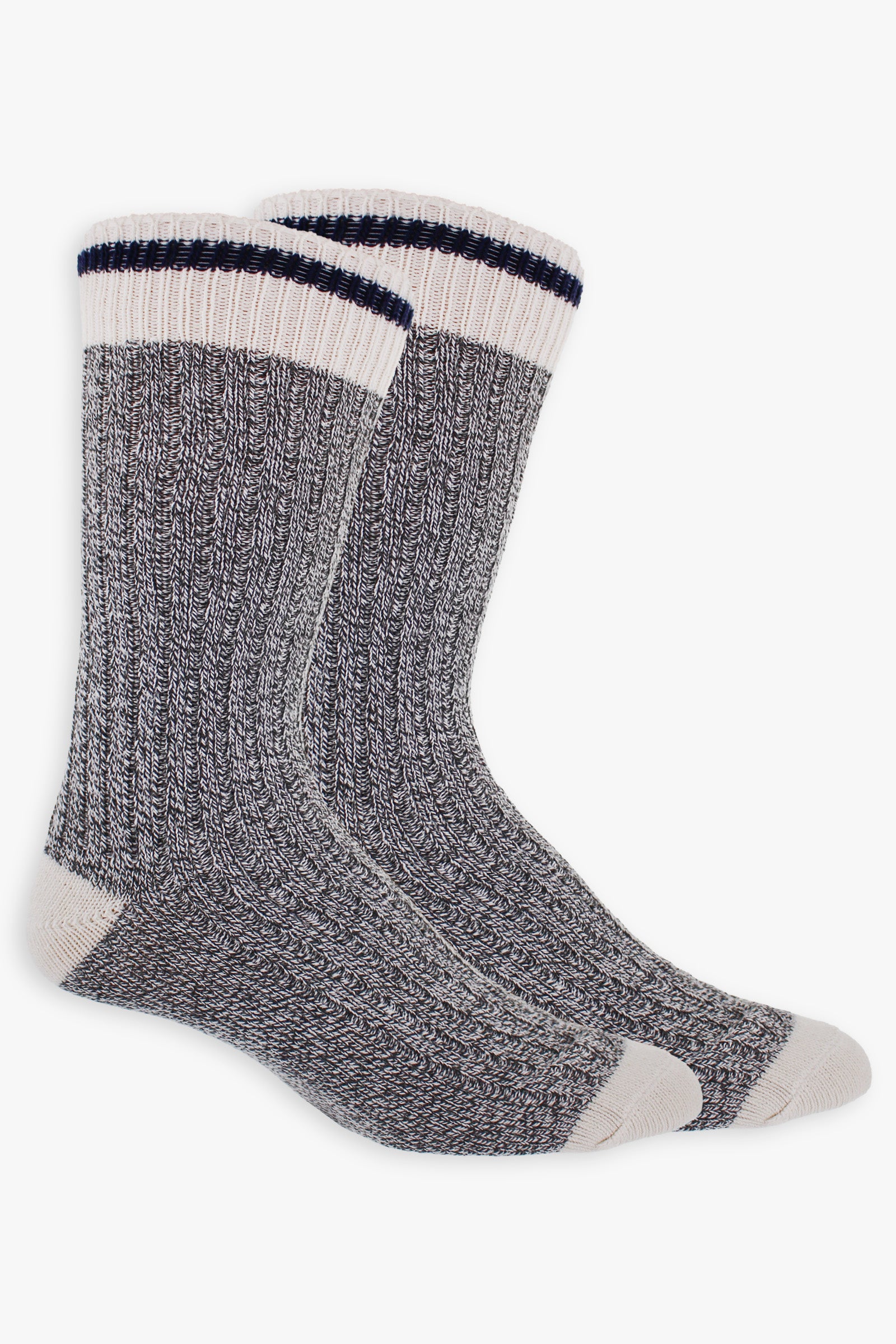 Men's Grey & Navy Winter Boot Socks