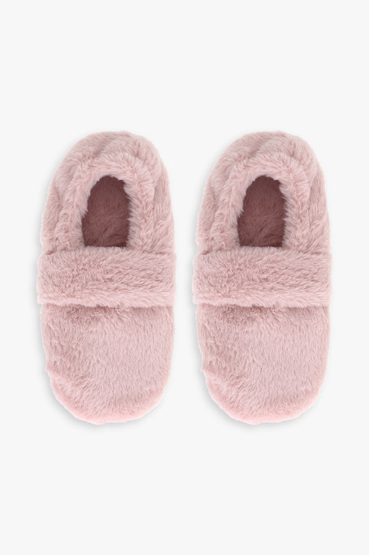 Great Northern Faux Fur Ladies Heatable Slippers