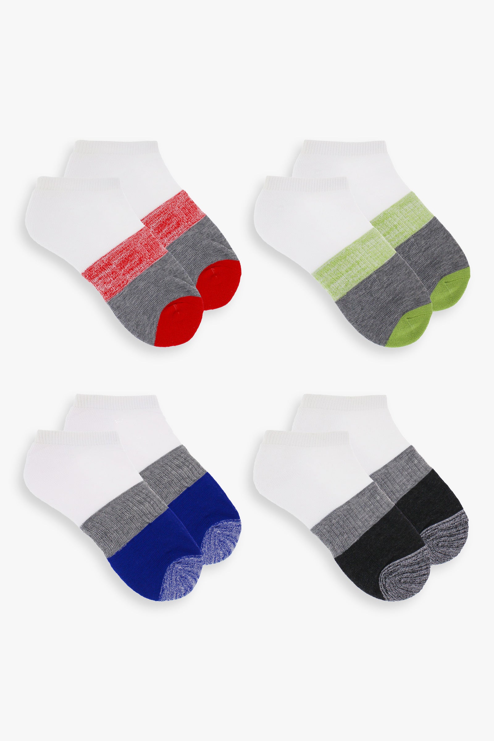 Mens 4-Pack Athletic No Show Socks