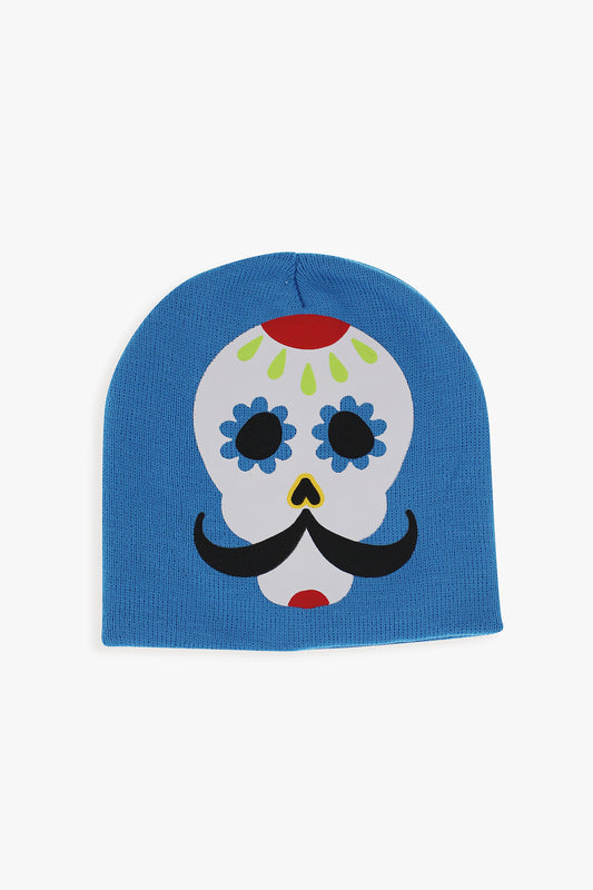 Day of The Dead and Halloween Unisex Adult Beanie