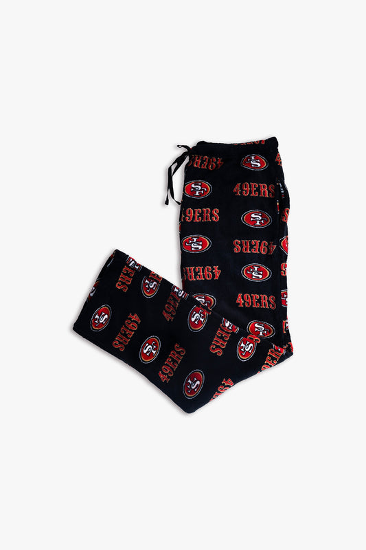NFL San Francisco 49ers Men's Softie Coral Fleece Pajama Lounge Pants
