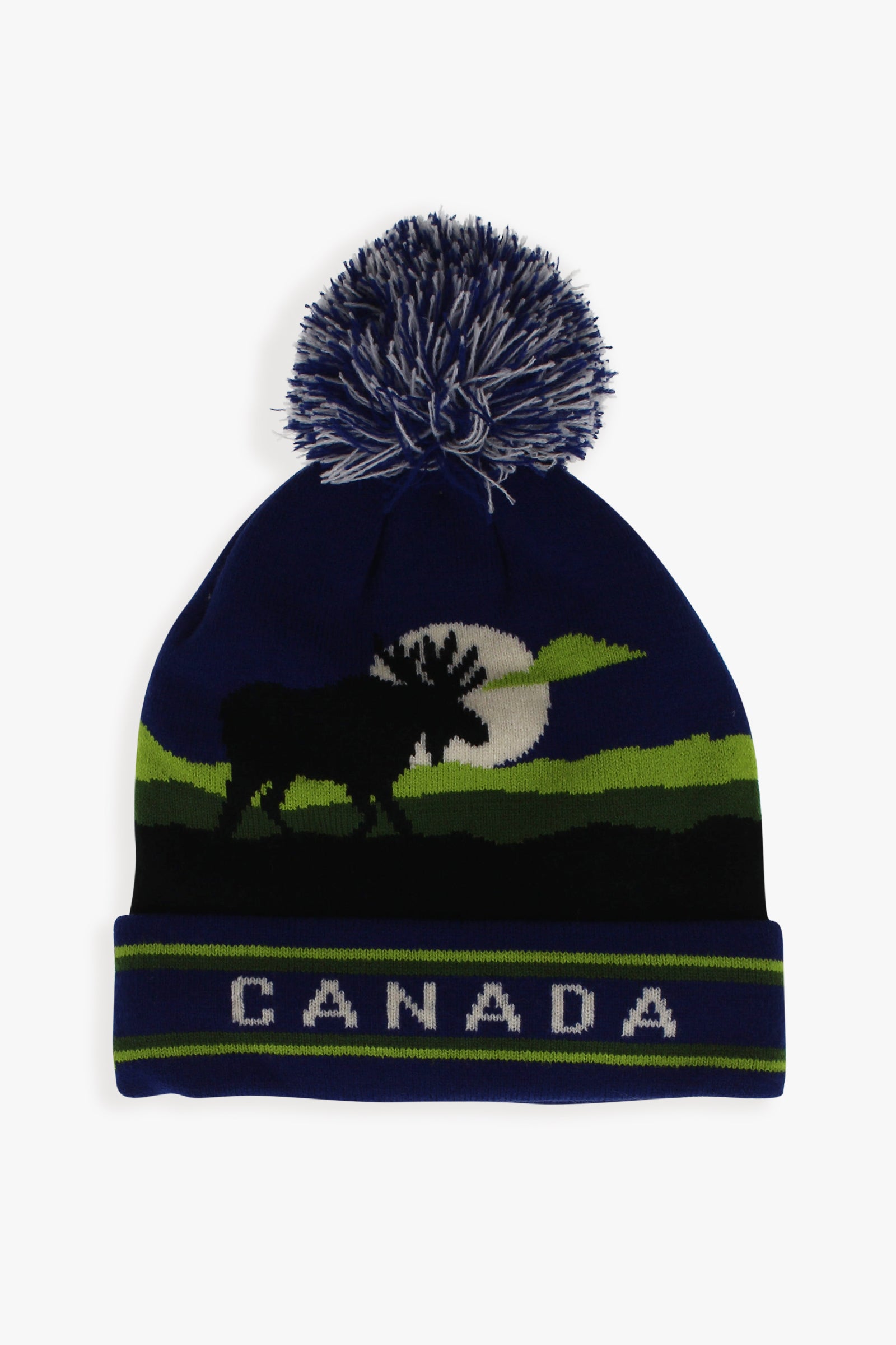 Great Northern Canada Wilderness Kids Pom Toque