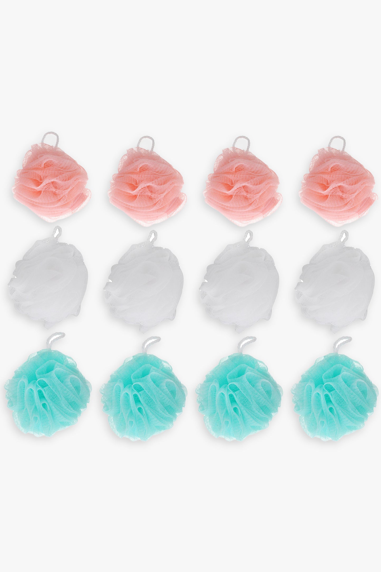 12-Pack Colourful Exfoliating Loofah Sponges