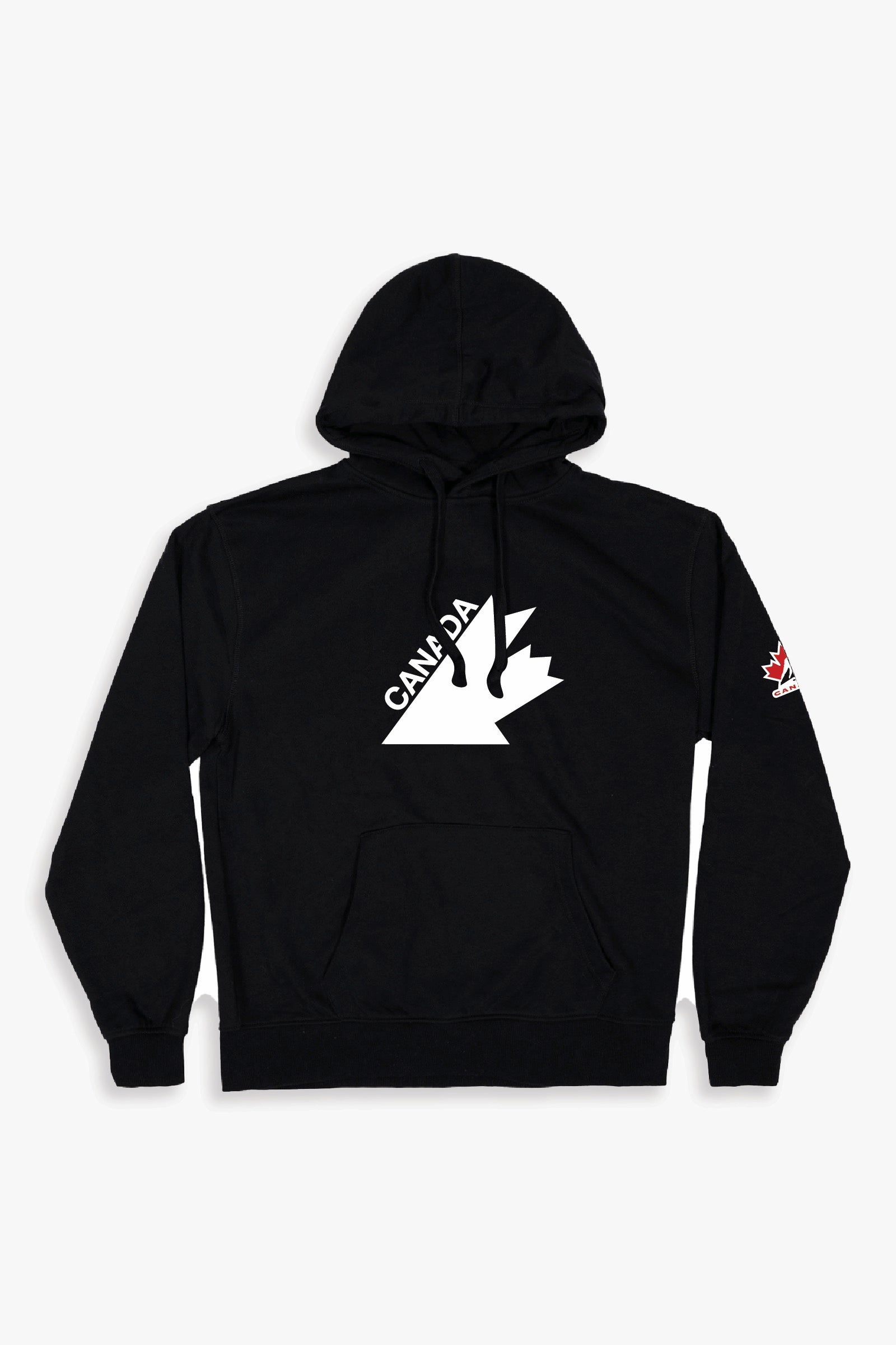 Official Hockey Canada Adult Unisex Black Hoodie with 1976/1987 Logo