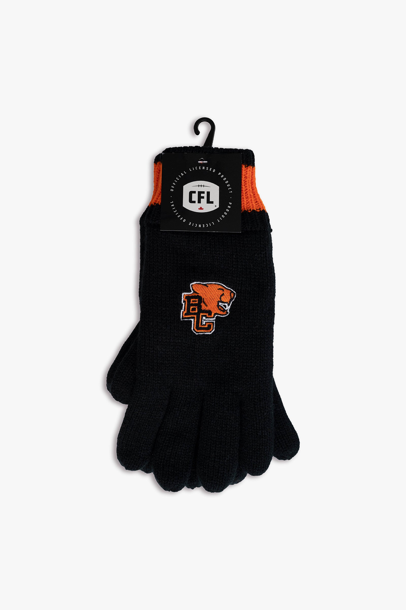 CFL B.C. Lions Adult Men's Cold Weather Winter Thermal Gloves With Embroidered Team Logo