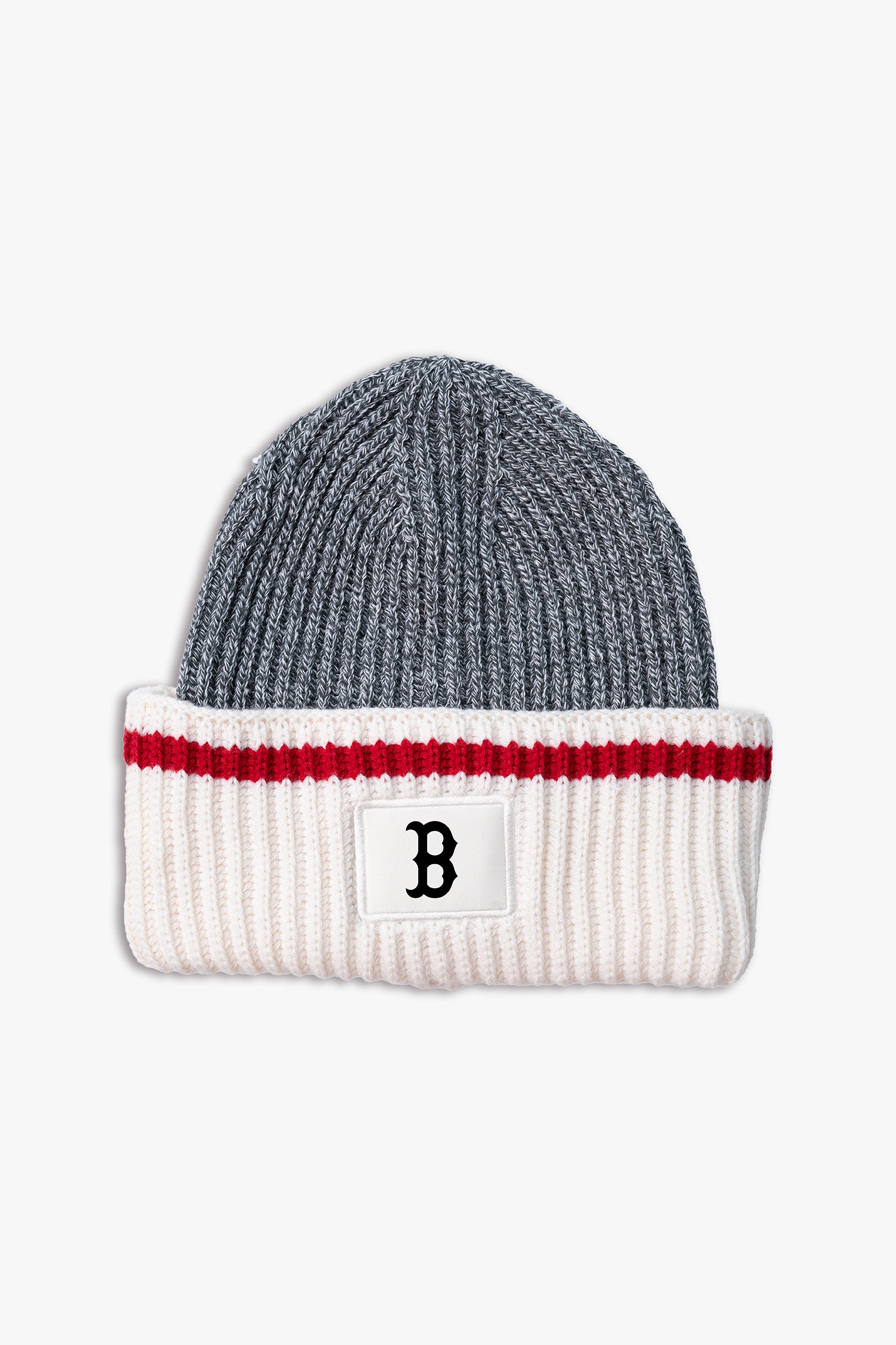 MLB Boston Red Sox Lodge Adult Oversized Triple Cuff Toque Beanie with Printed Logo