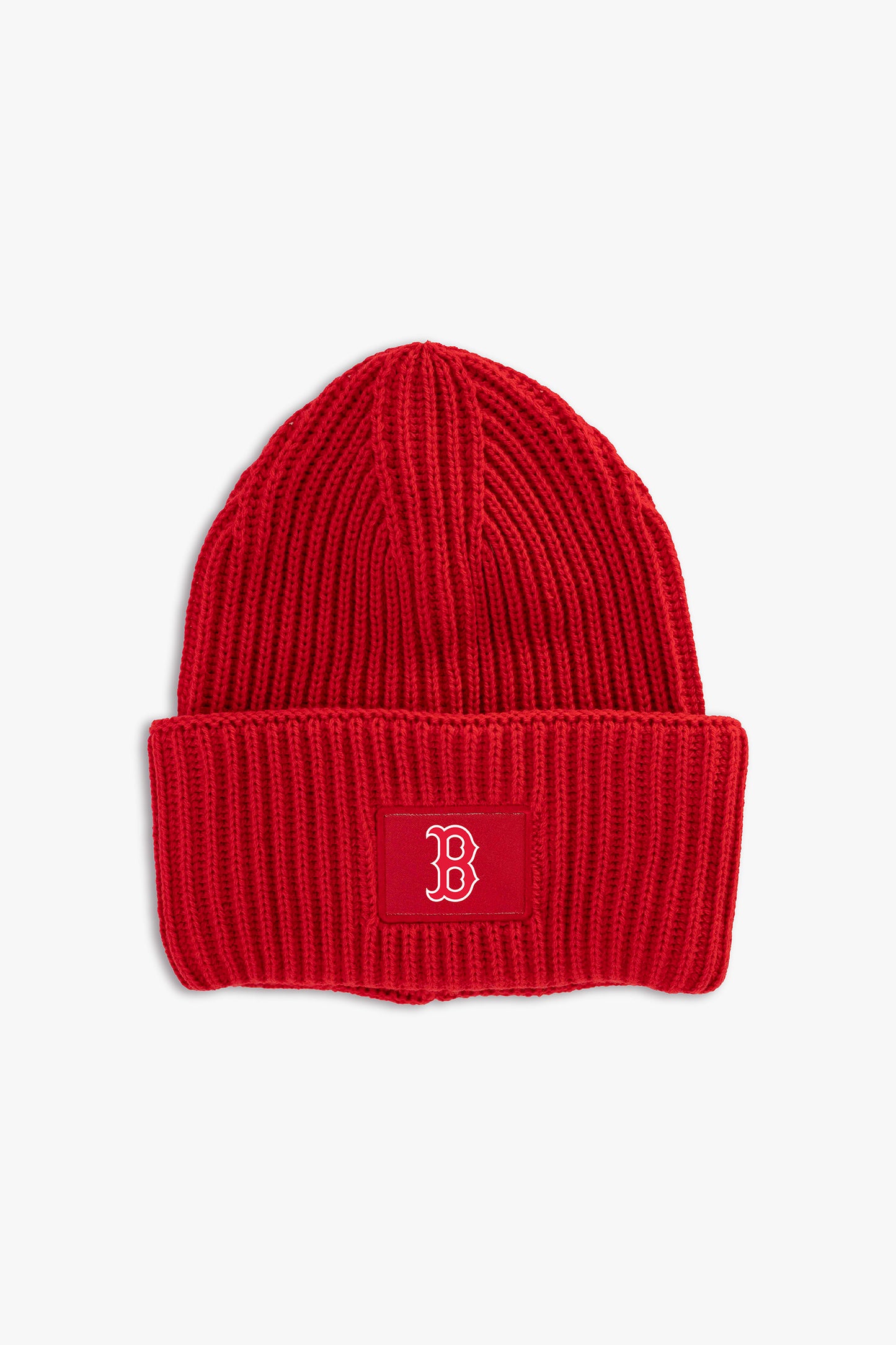MLB Boston Red Sox Red Adult Oversized Triple Cuff Toque Beanie with Printed Logo
