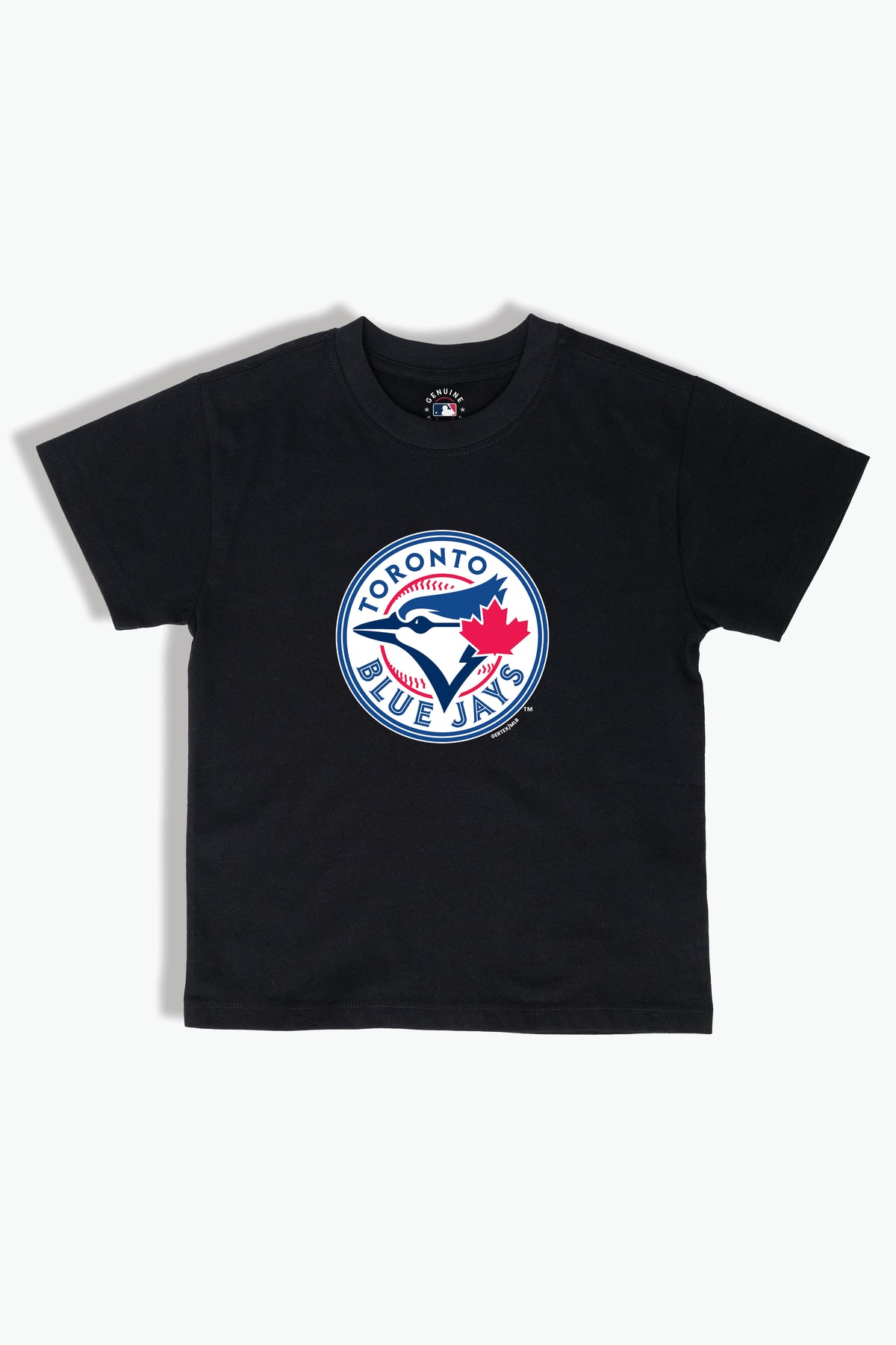 Toronto Blue Jays Baby T-Shirt MLB Infant Toddler Tee, Soft Combed Cotton, Black, 6M-4T