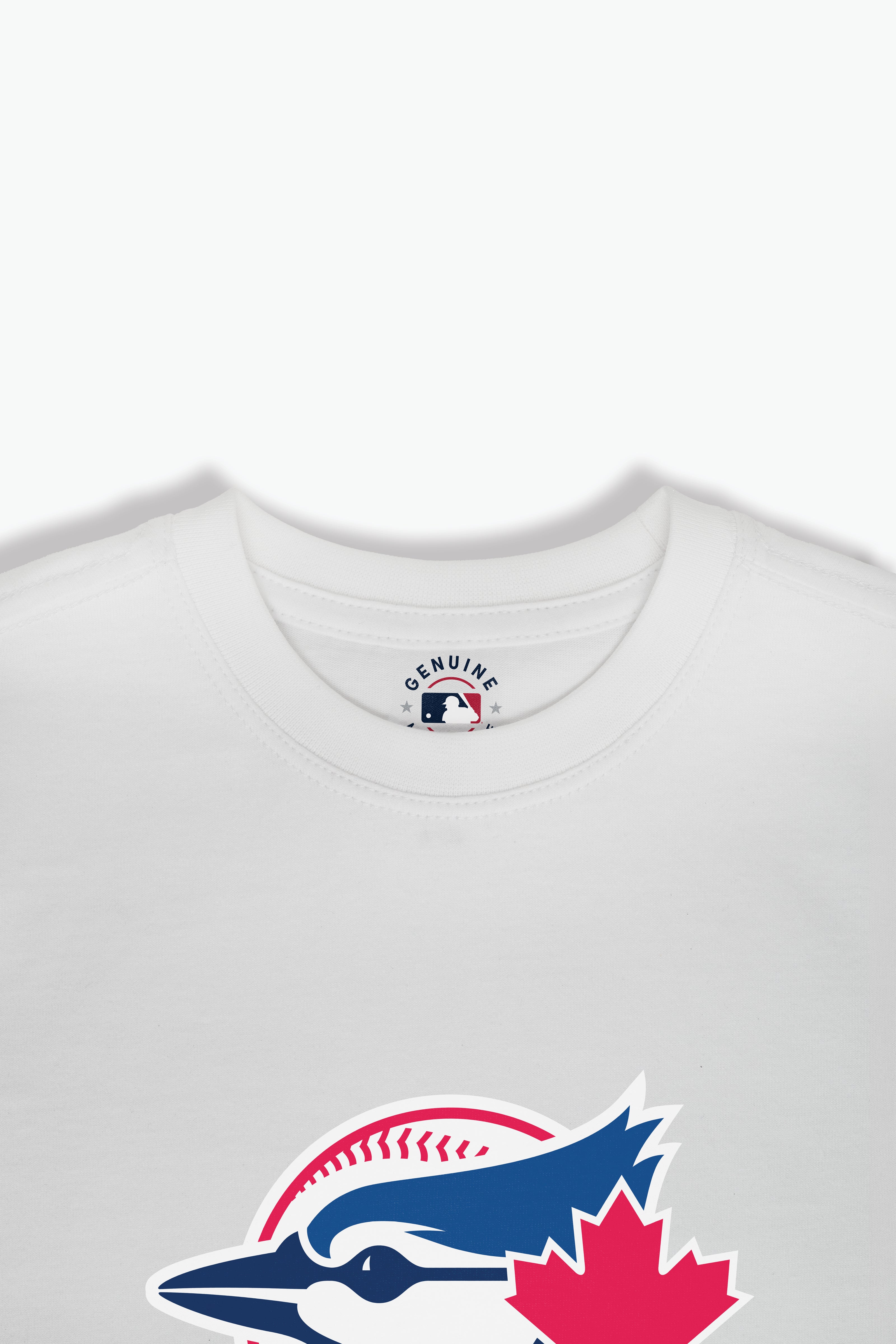 White MLB Toronto Blue Jays Baby/Toddler T-Shirt, Soft Combed Cotton, 6M-4T