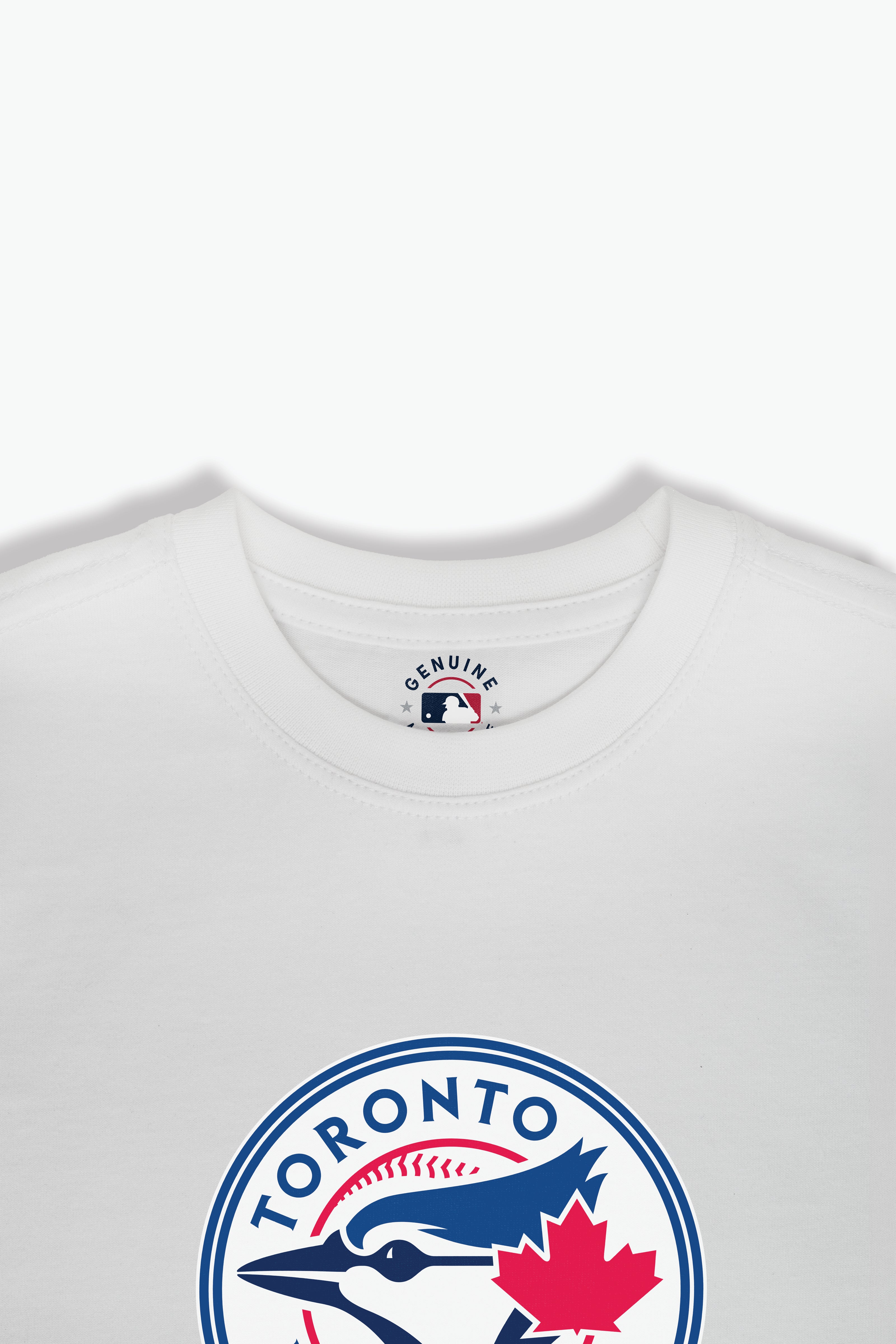 White MLB Toronto Blue Jays Baby/Toddler T-Shirt, Soft Combed Cotton, 6M-4T