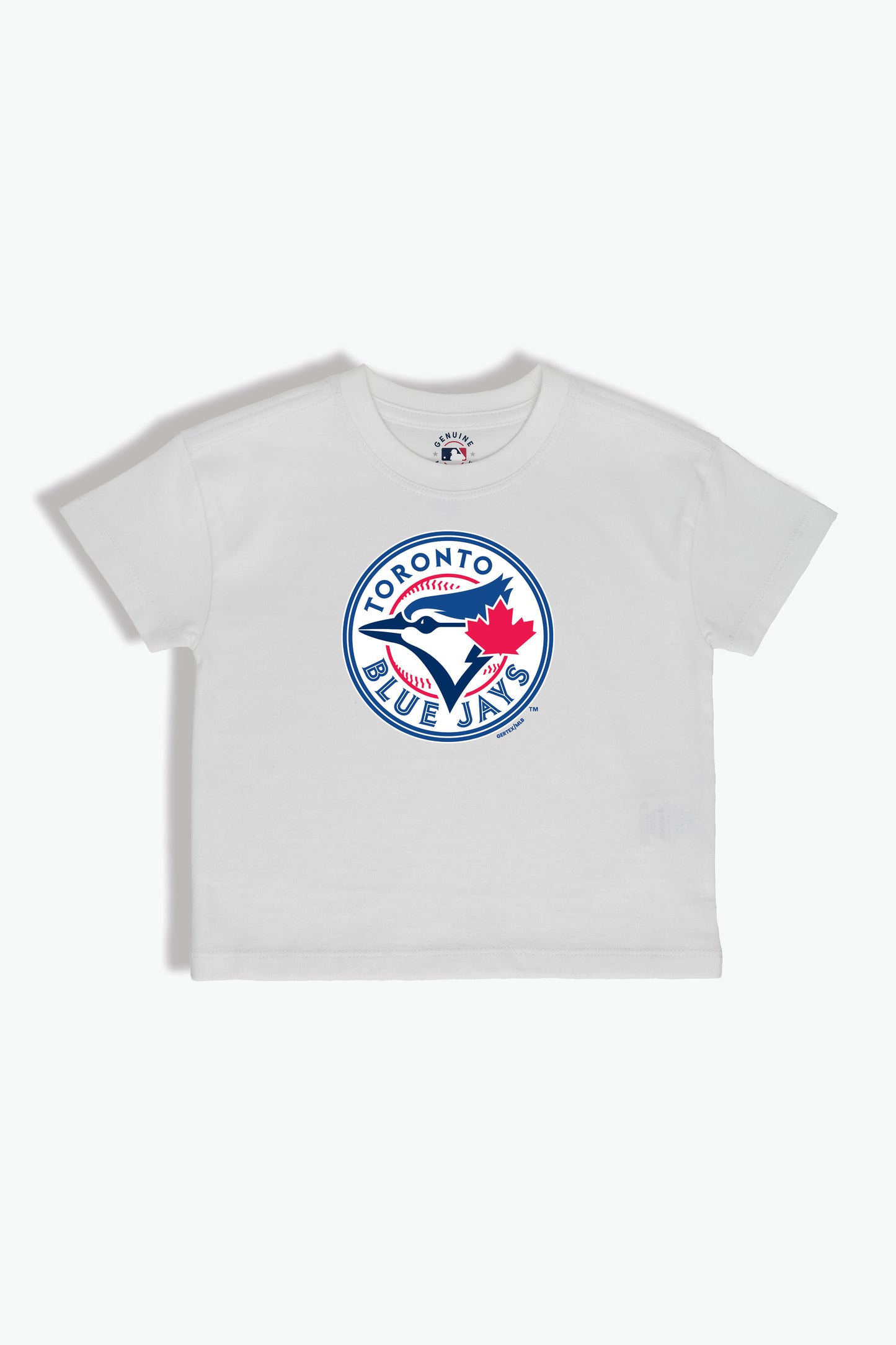 White MLB Toronto Blue Jays Baby/Toddler T-Shirt, Soft Combed Cotton, 6M-4T