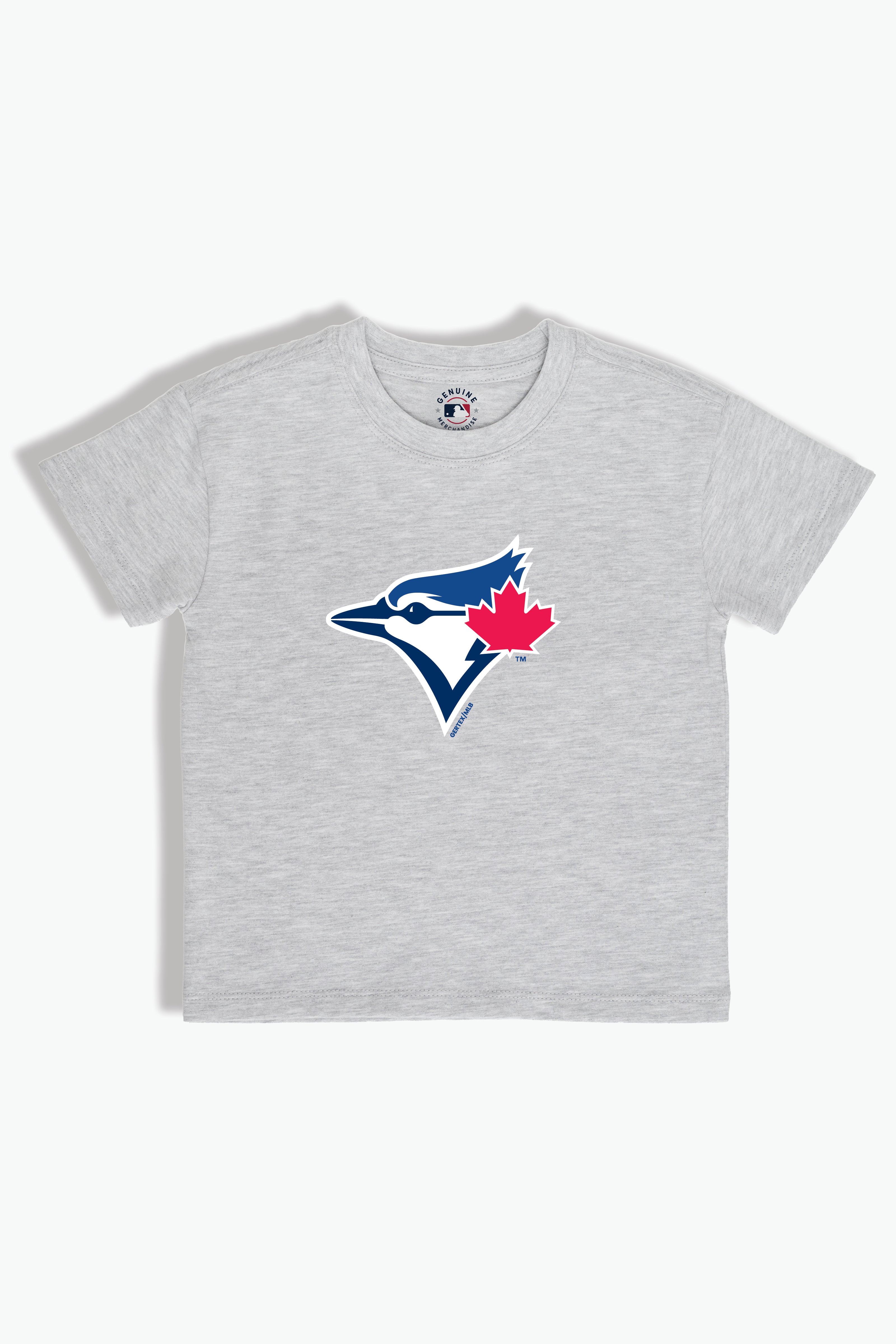Heather Grey MLB Toronto Blue Jays Baby/Toddler T-Shirt, Soft Combed Cotton, 6M-4T