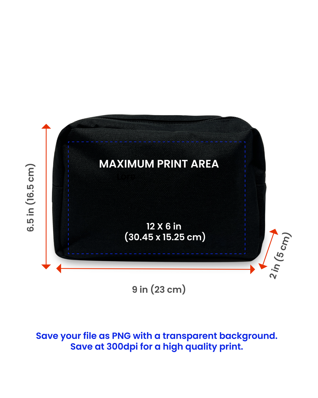 Gertex Customizable Black Belt Bag