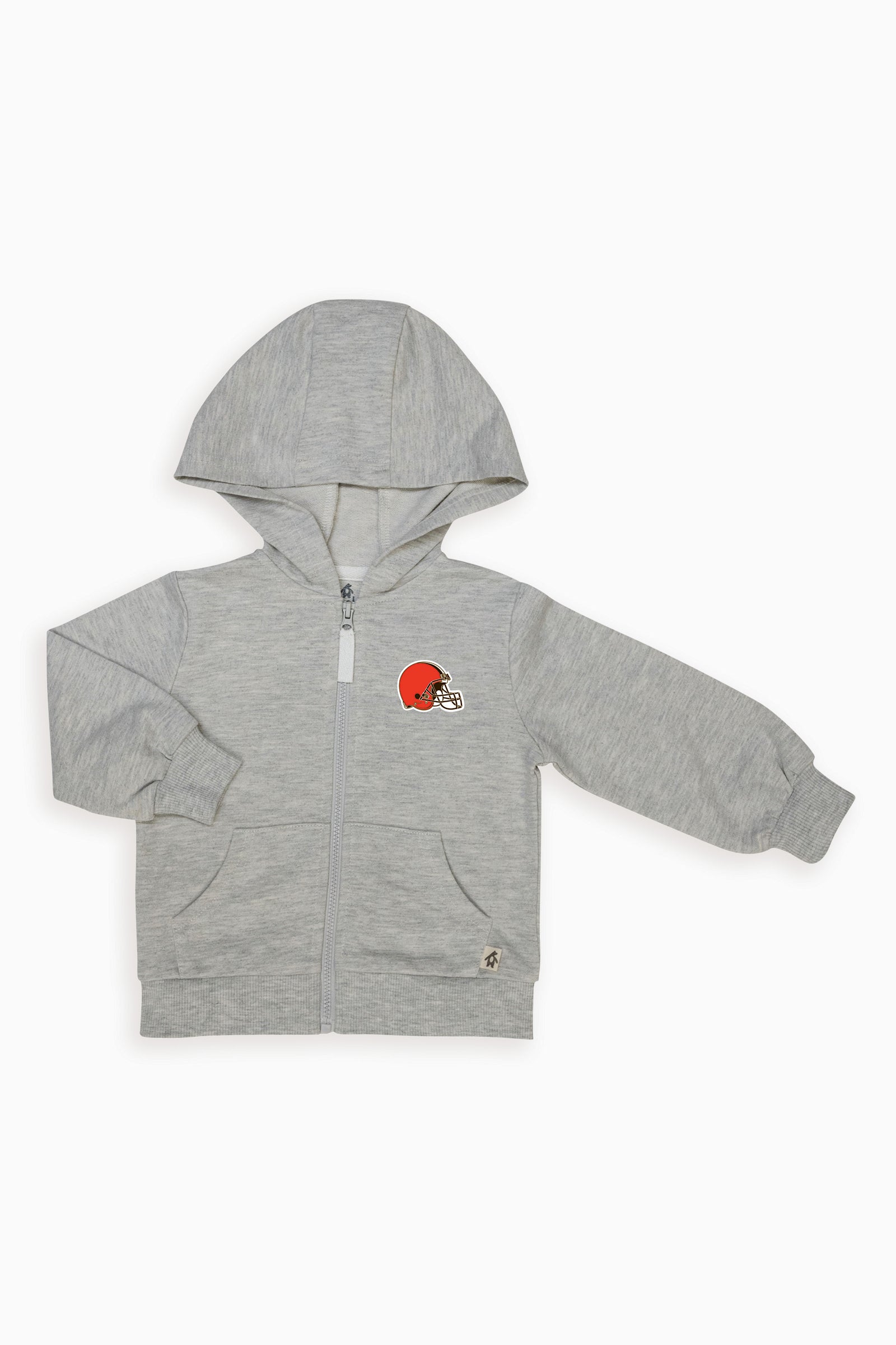 Gertex NFL Toddler Unisex Grey French Terry Zip-Up Hoodie